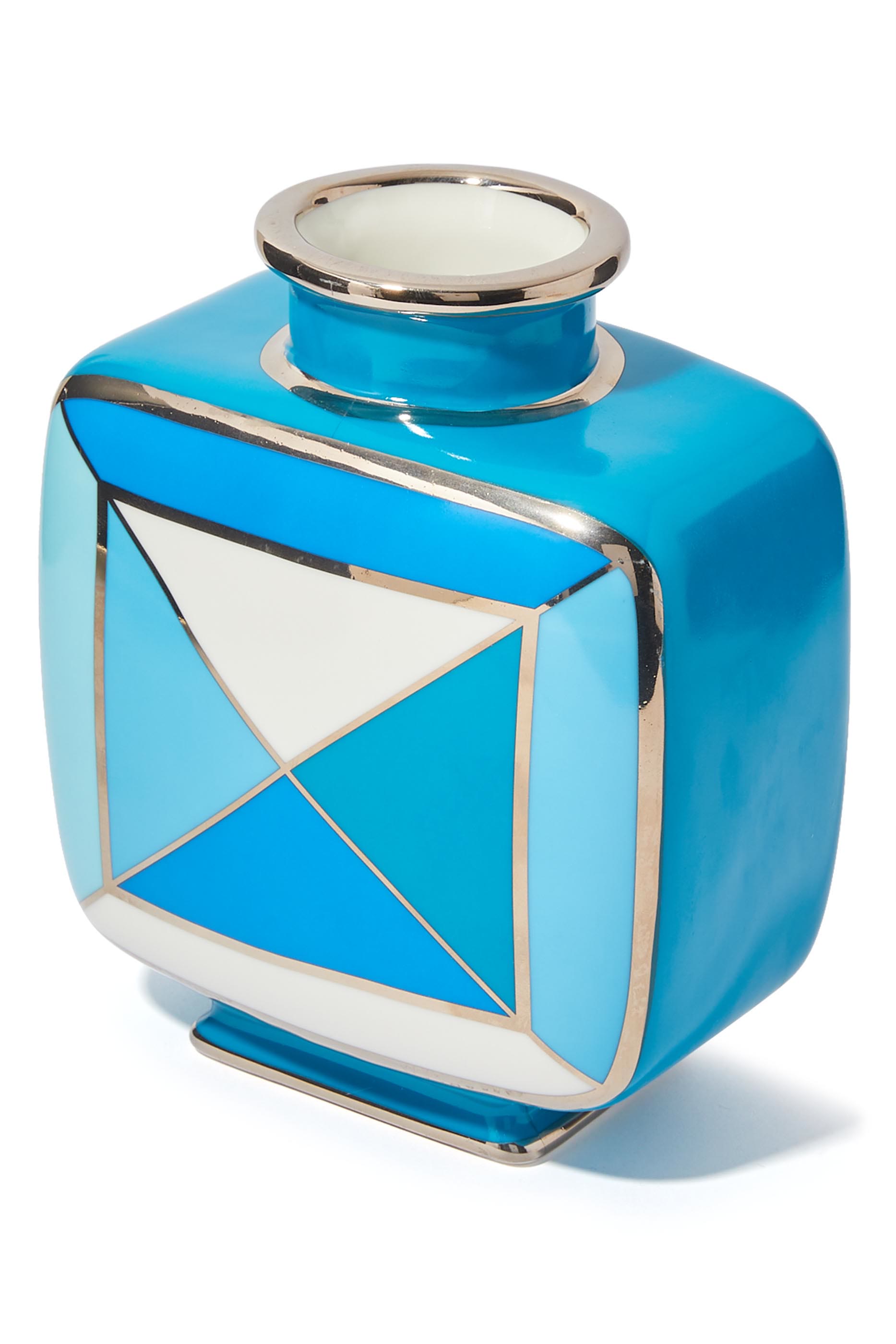 مزهرية تورتينو بنقشة مربعات