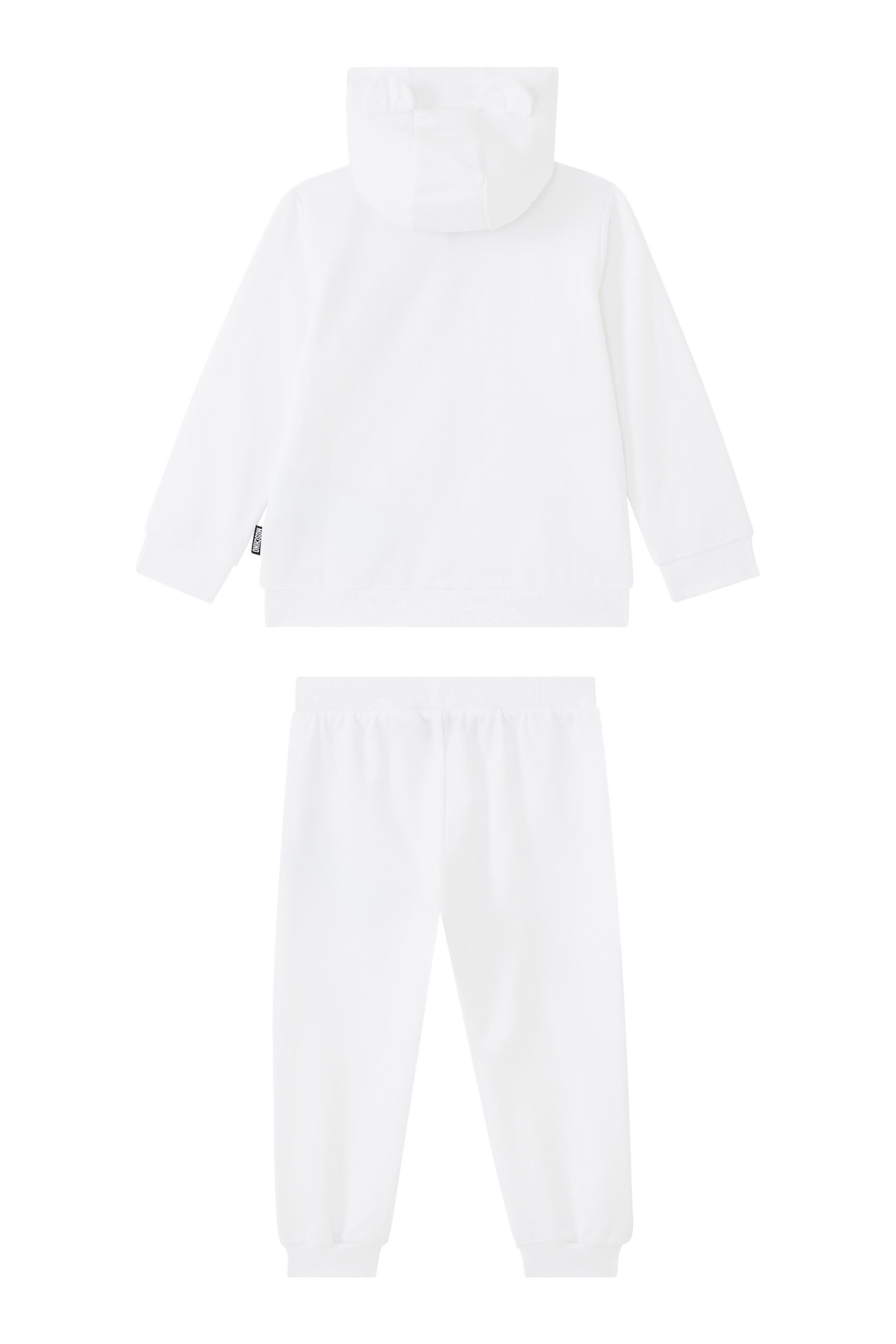 طقم بدلة رياضية بغطاء رأس بطبعة الدب تيدي للأطفال