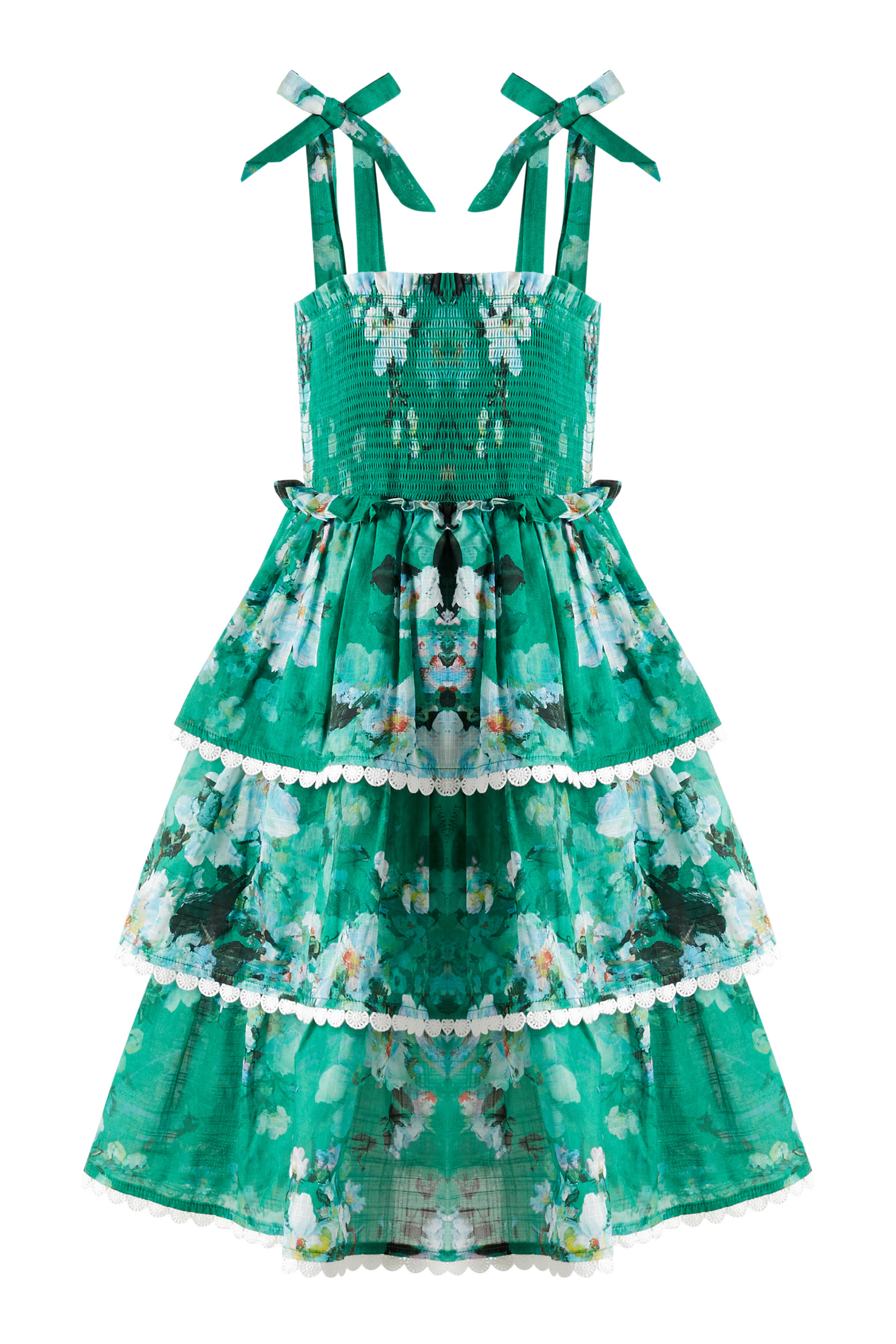 فستان إيفرلي بطبقات كشكش