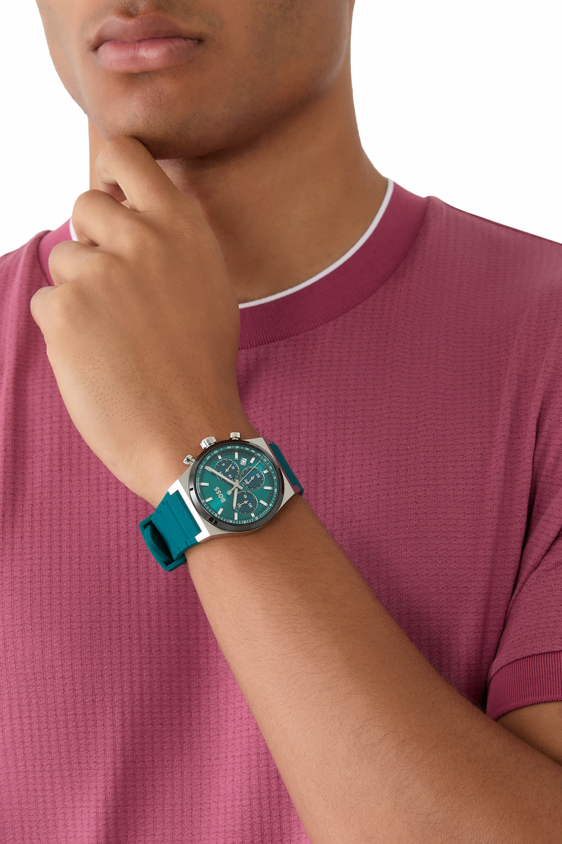 ساعة كرونوغراف كاندور كرونو بسوار سيليكون