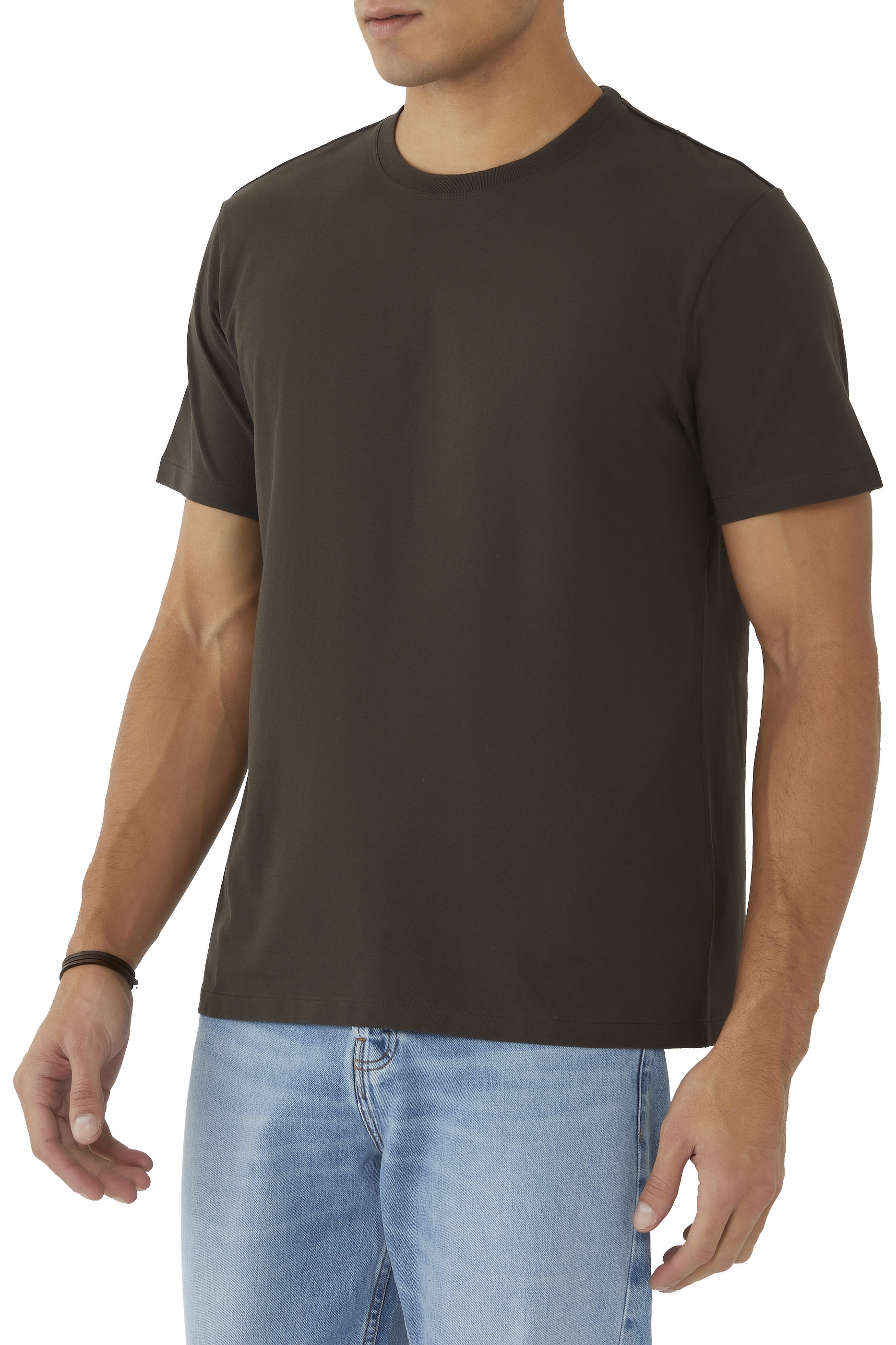 تيشيرت بشعار الماركة قطن