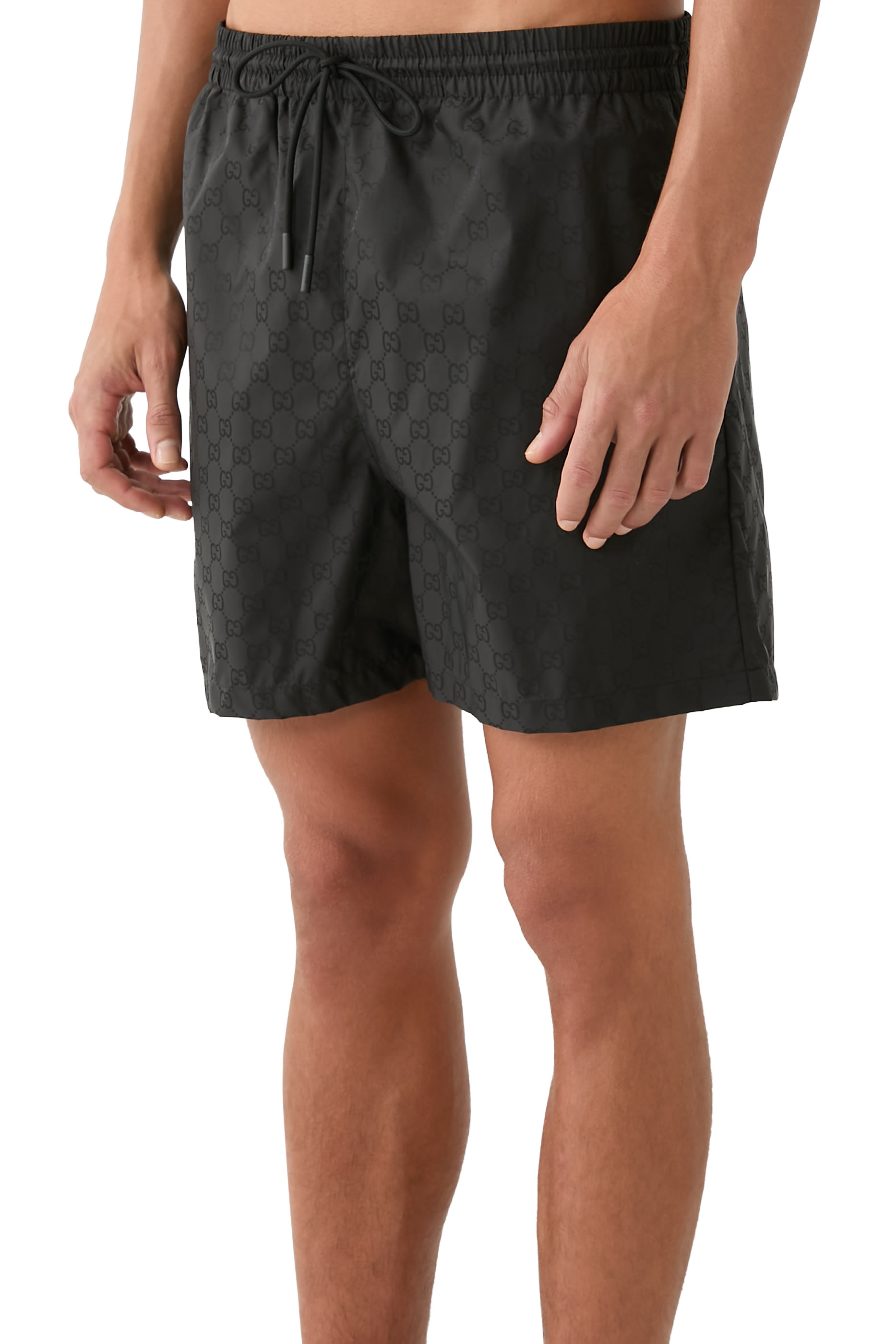 شورت سباحة بشعار الماركة نايلون