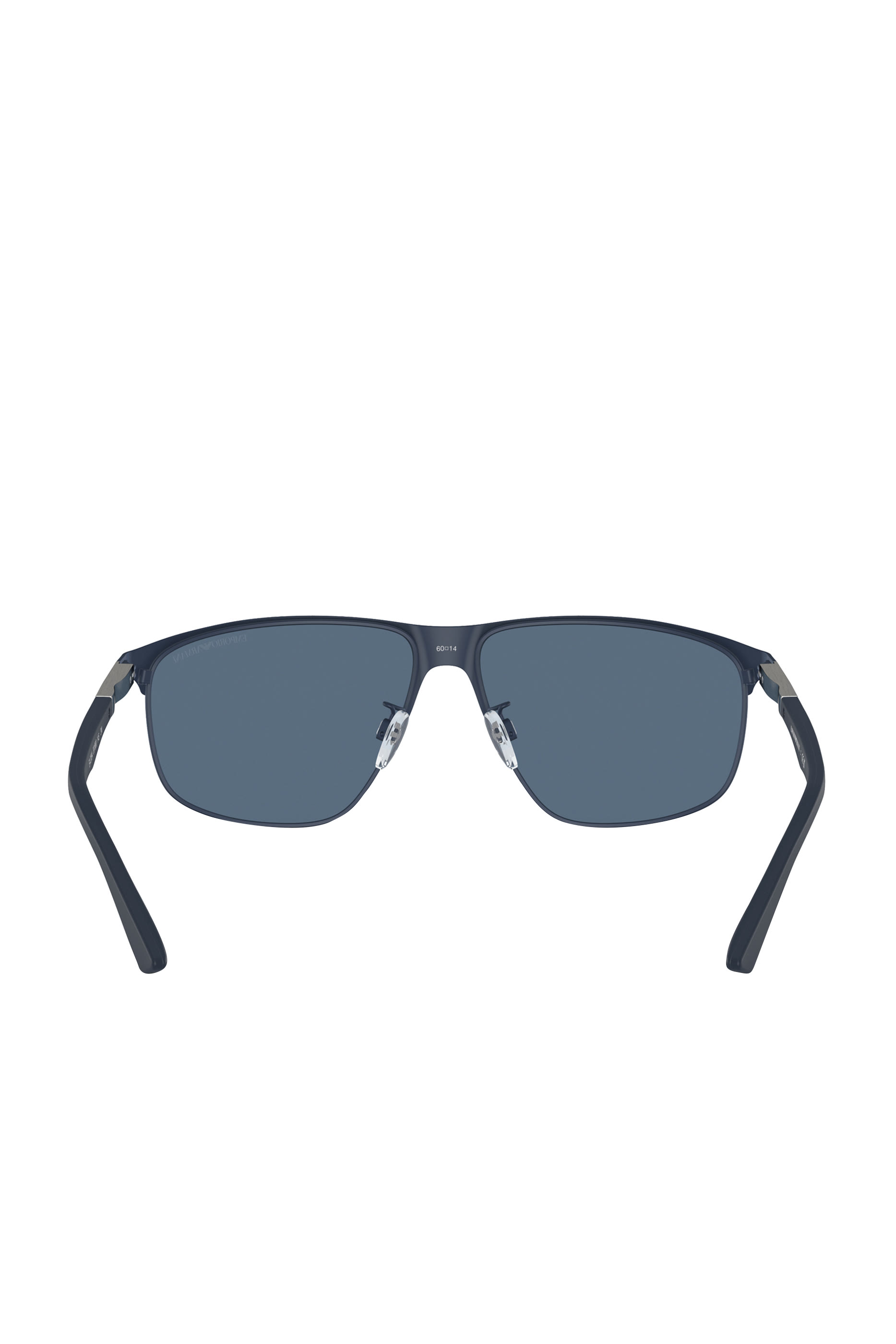 Matte Blue D Frame Sunglasses with Dark Grey Lenses