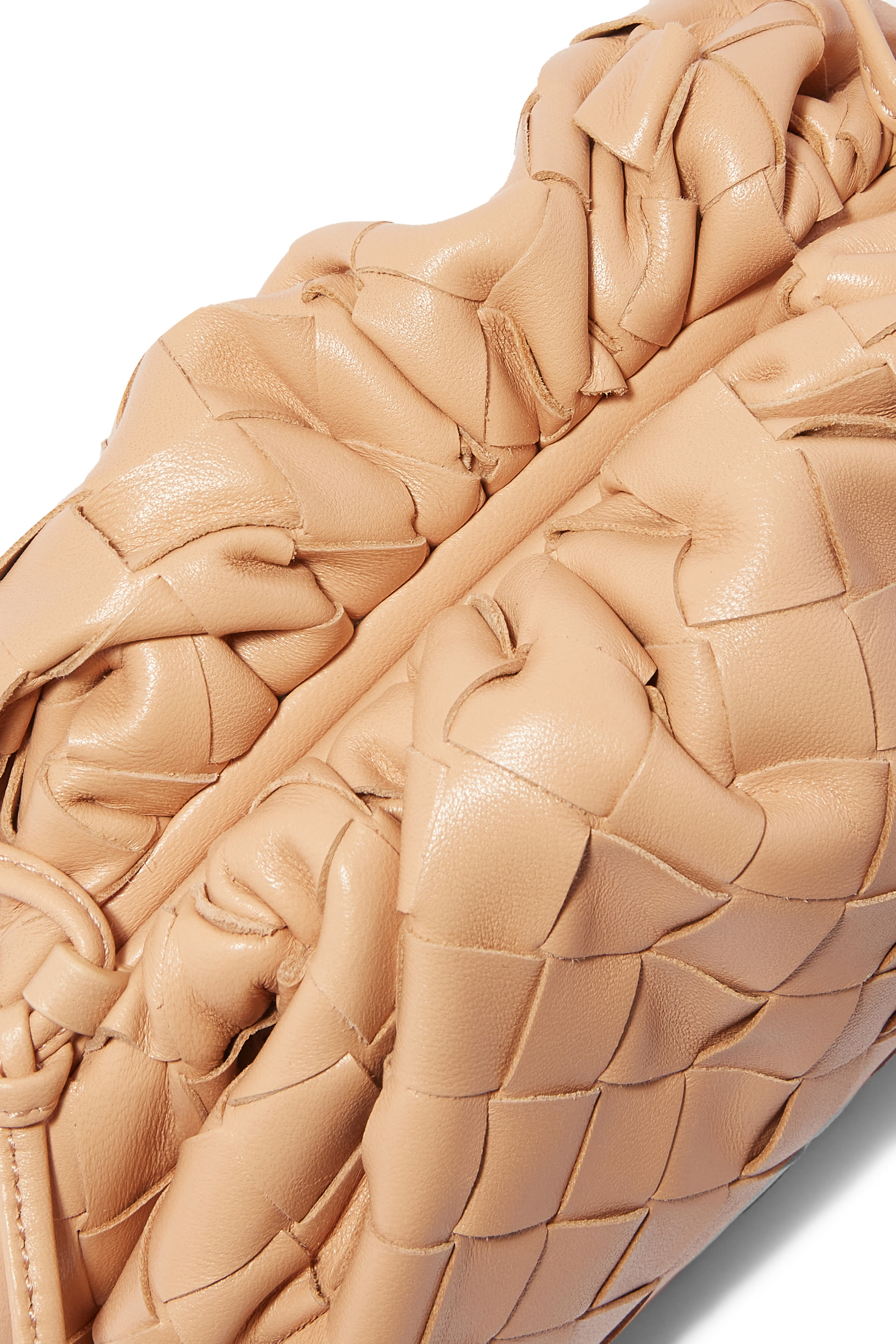 حقيبة ذا باوتش صغيرة جلد مجدول