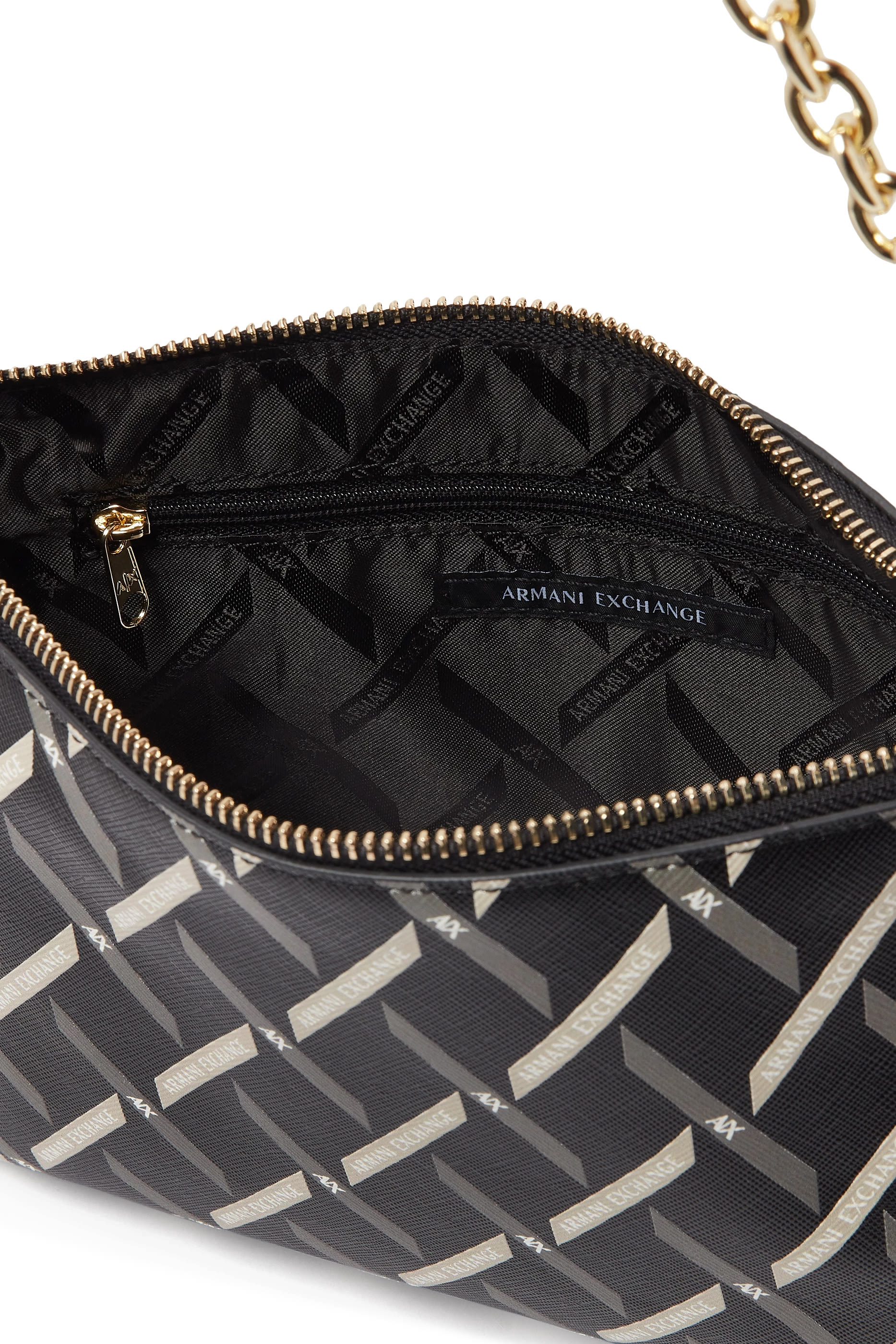 حقيبة كتف جينجر بنقشة خطوط