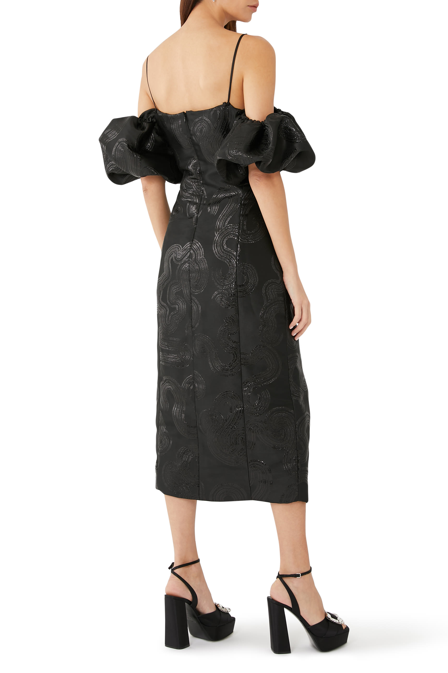 فستان ديتا بأكمام منفوخة