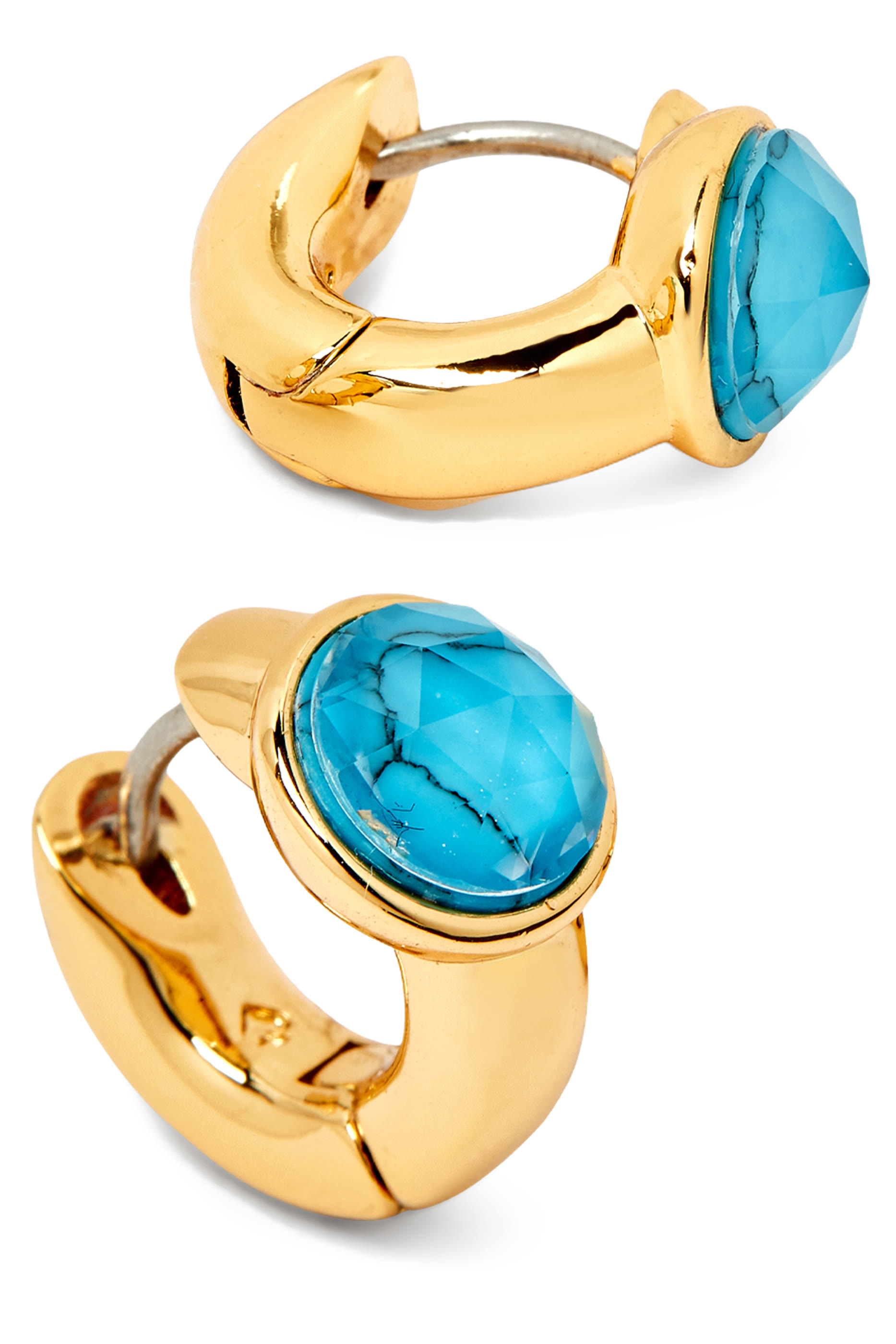 أقراط هاجي كيب سباركلينج بحجر مستدير