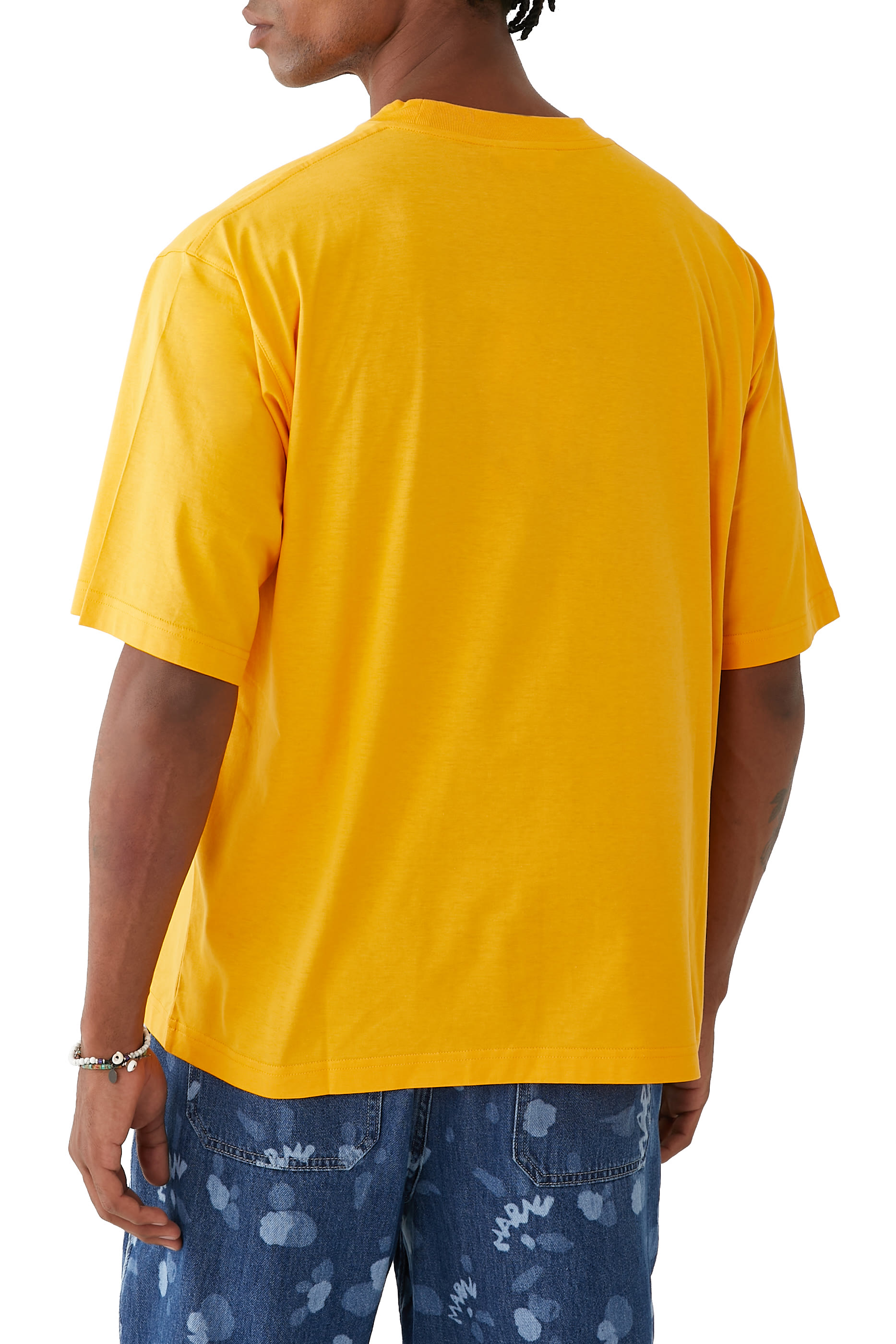 تيشيرت قطن جرسيه عضوي بشعار الماركة