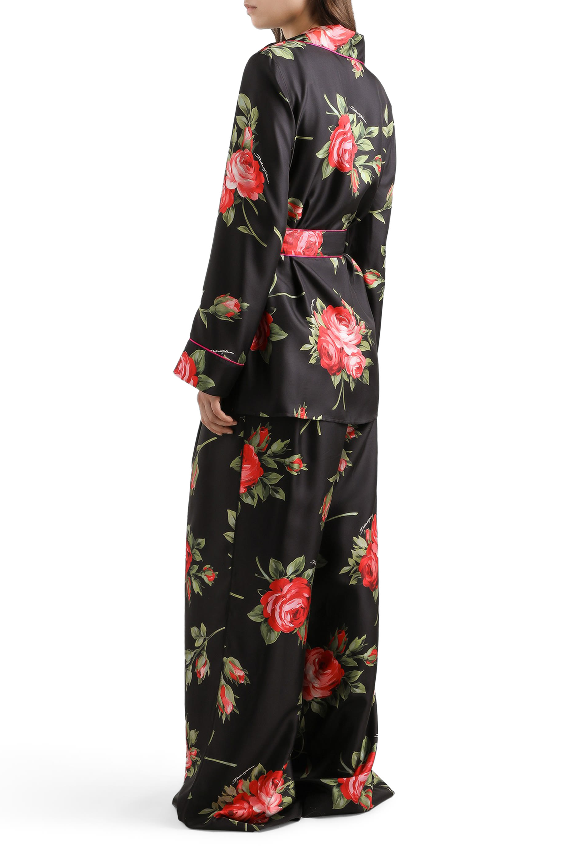 قميص فانيتي بطبعة ورود تويل