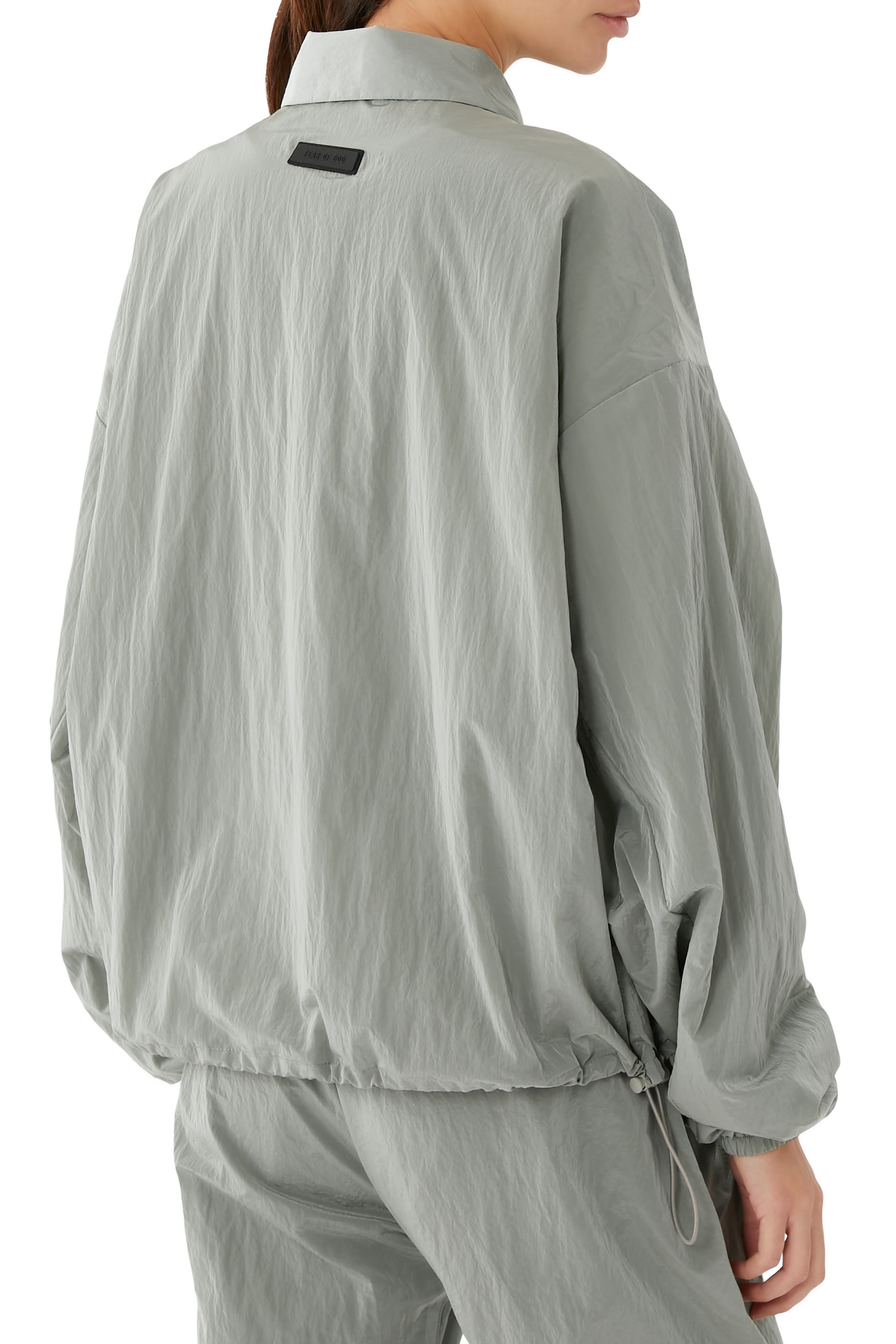 جاكيت بومبر شيل نايلون مجعد