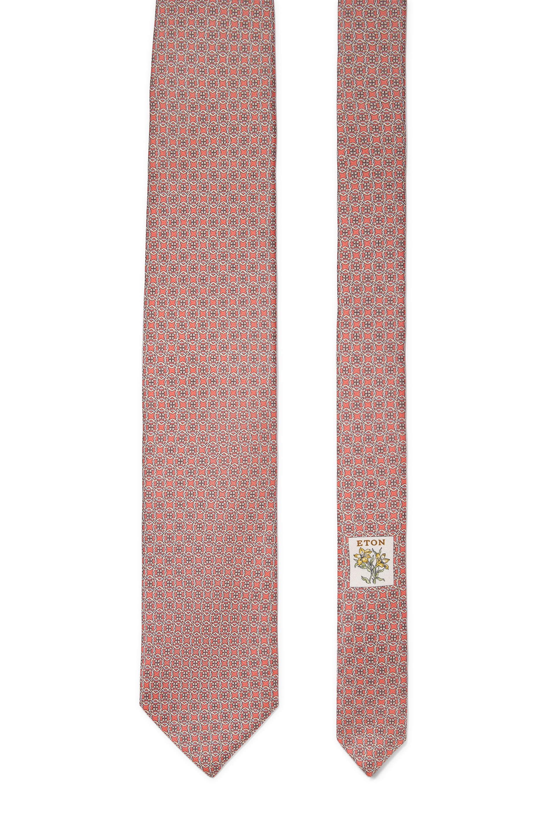 ربطة عنق بنقشة هندسية حرير