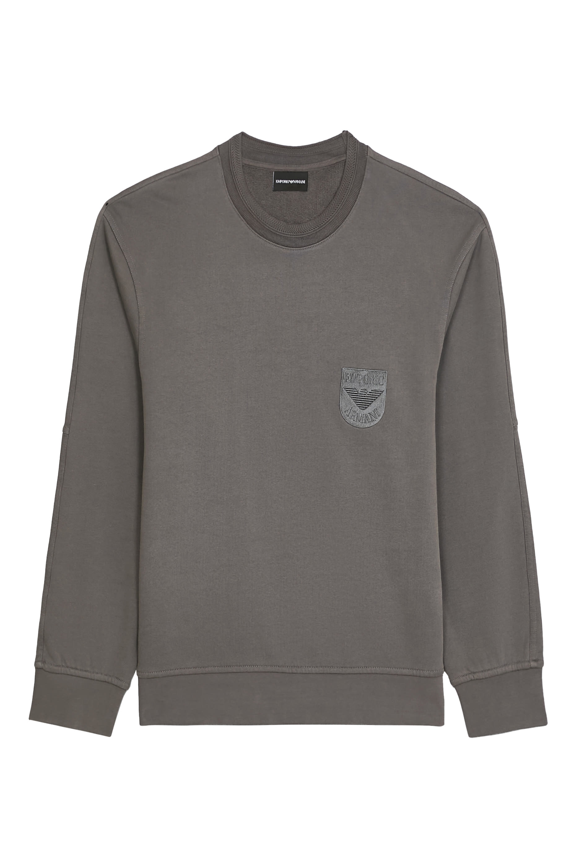 سويت شيرت بتطريز شعار الماركة جيرسيه تيري فرينتش