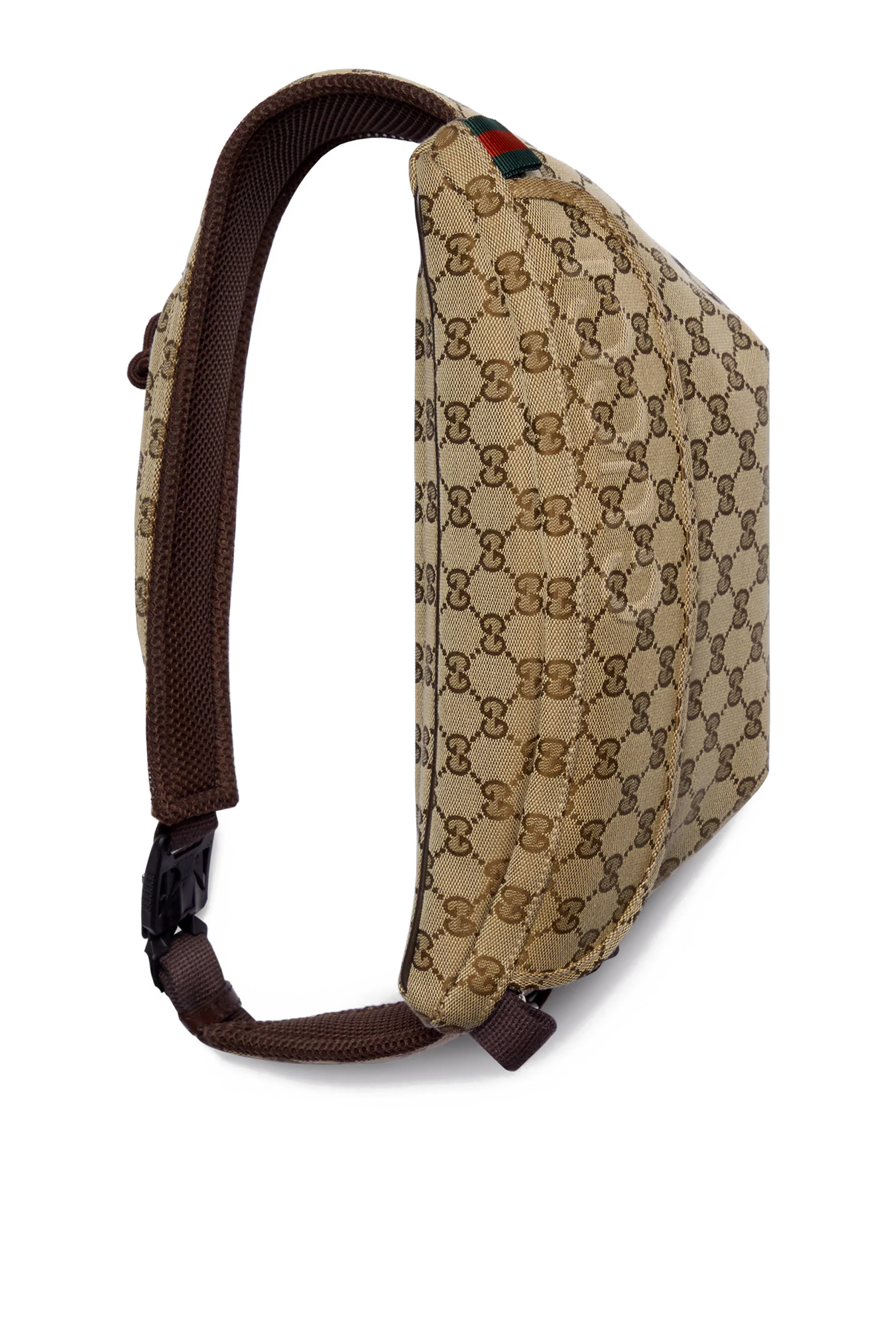 حقيبة خصر صغيرة بنقشة حرفي شعار الماركة