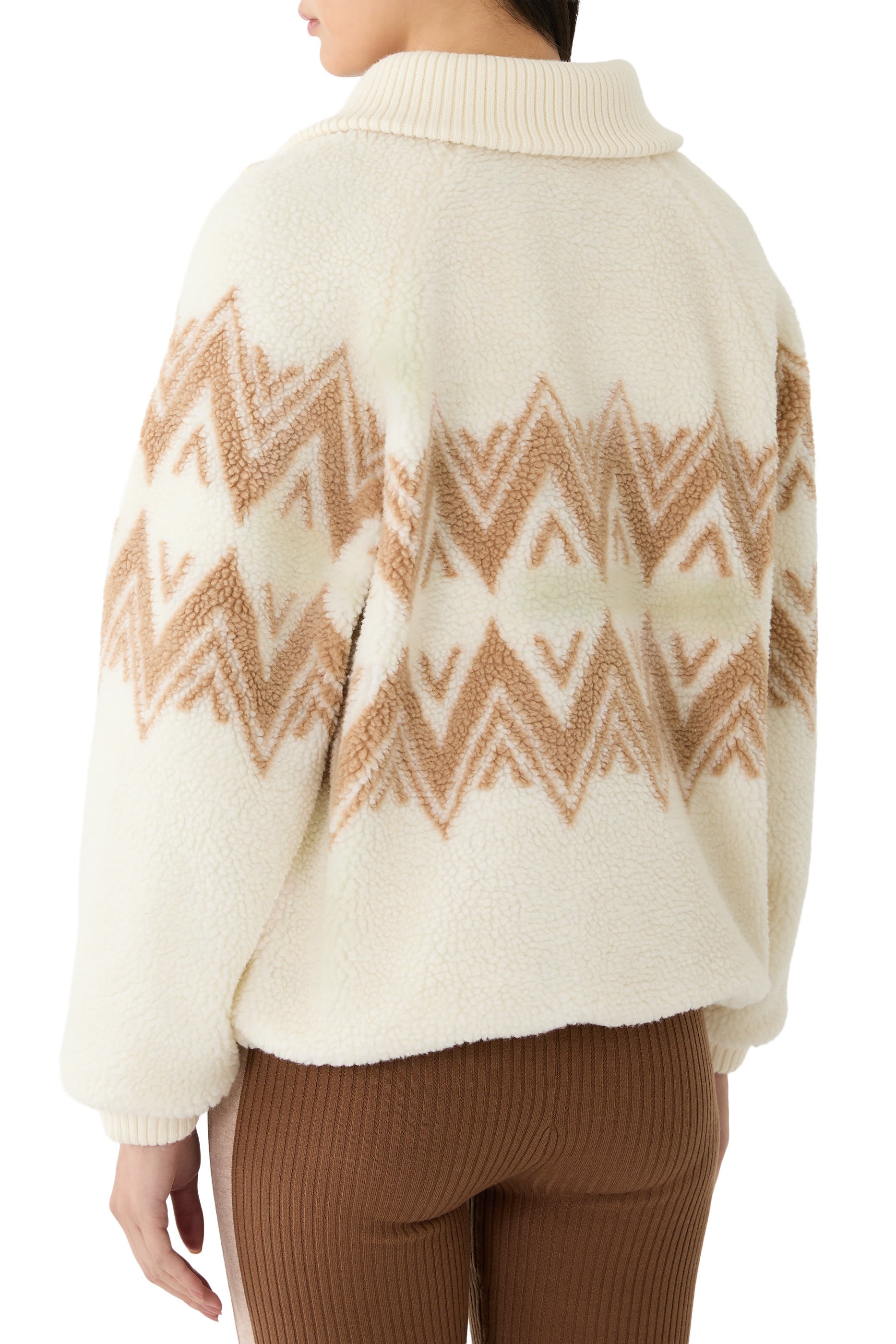 جاكيت هندريك بنصف سحاب شيربا