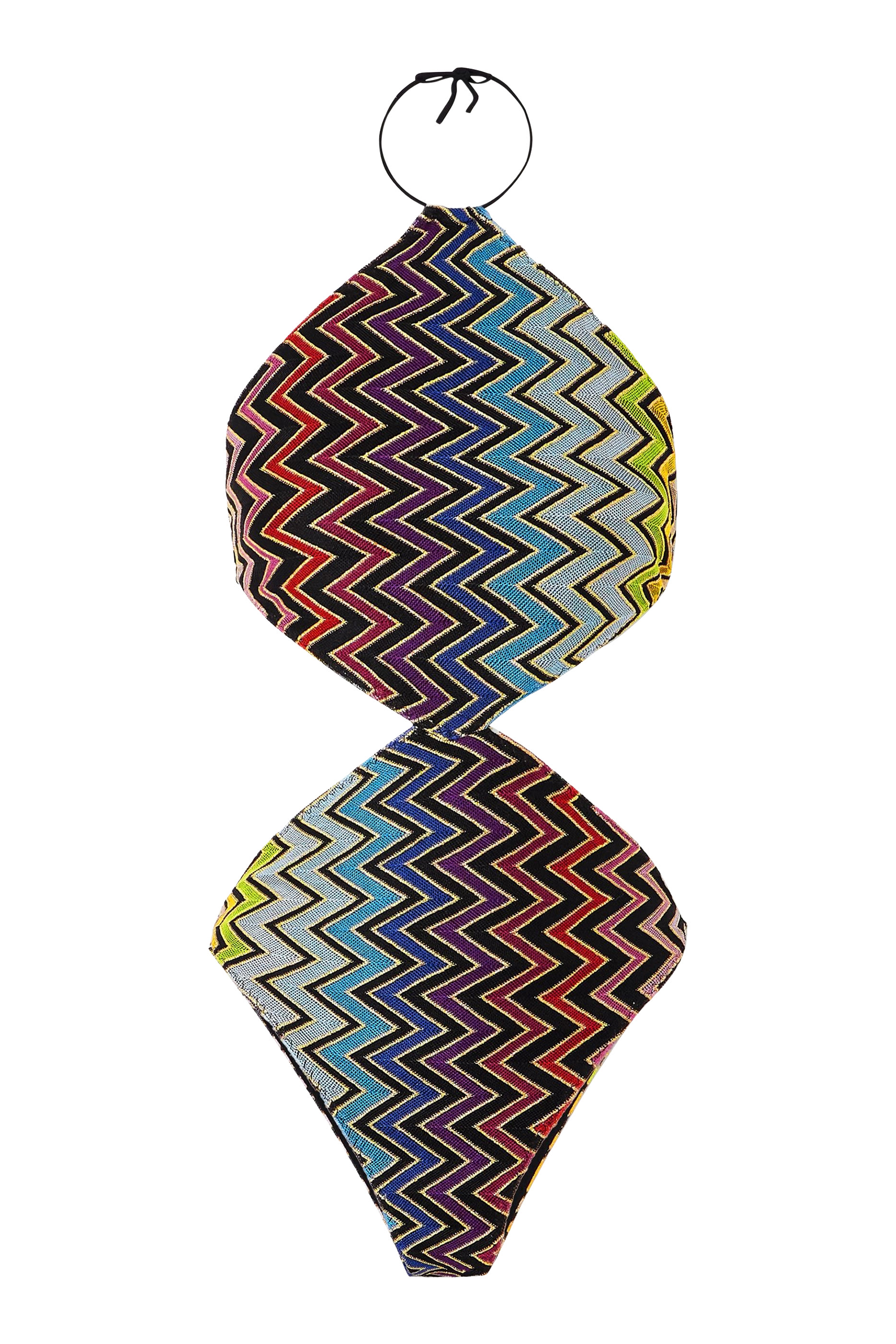 بدلة سباحة بتصميم قطعة واحدة بفتحات