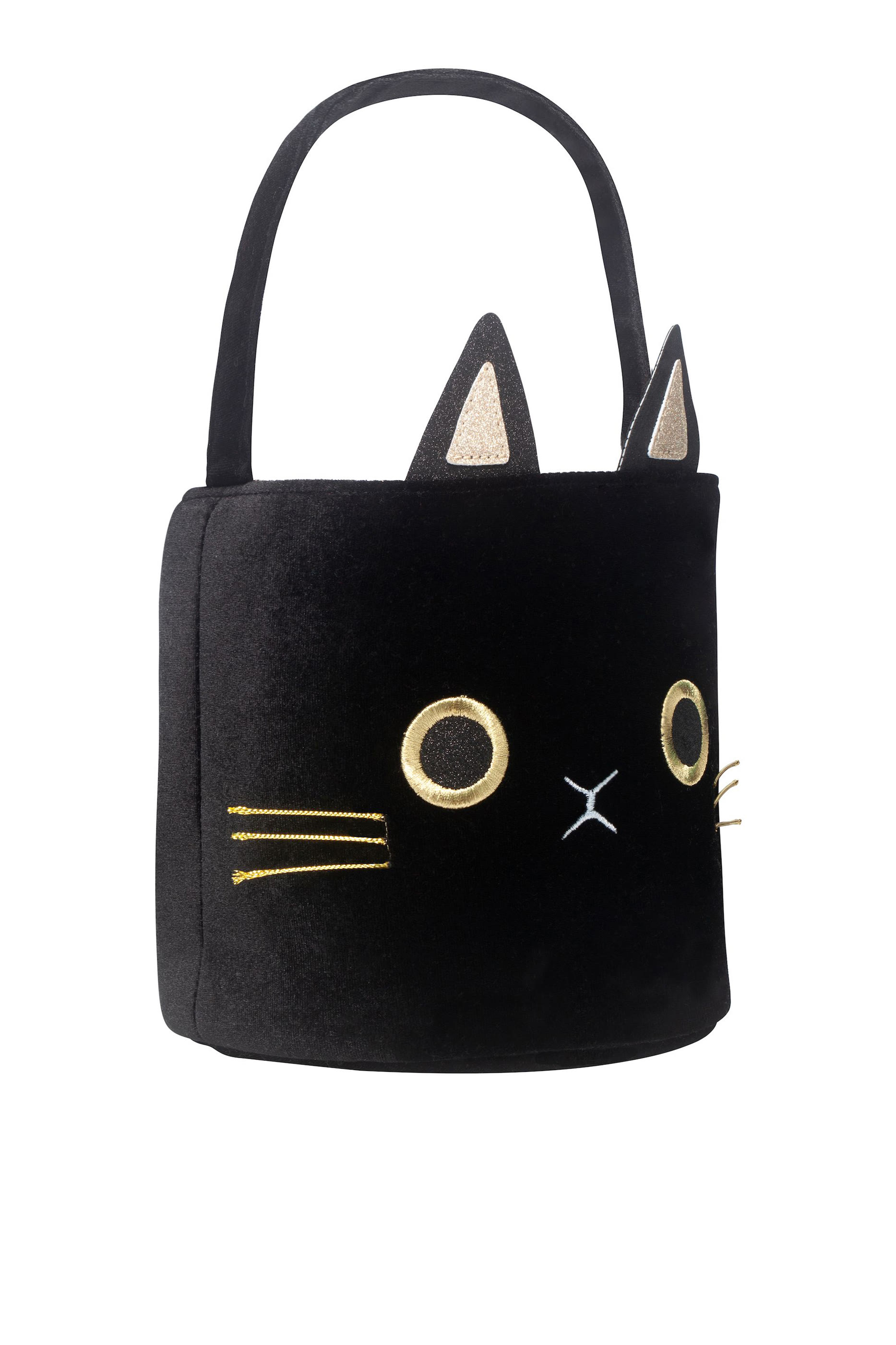 حقيبة حلوى أو خدعة بتصميم قط للأطفال