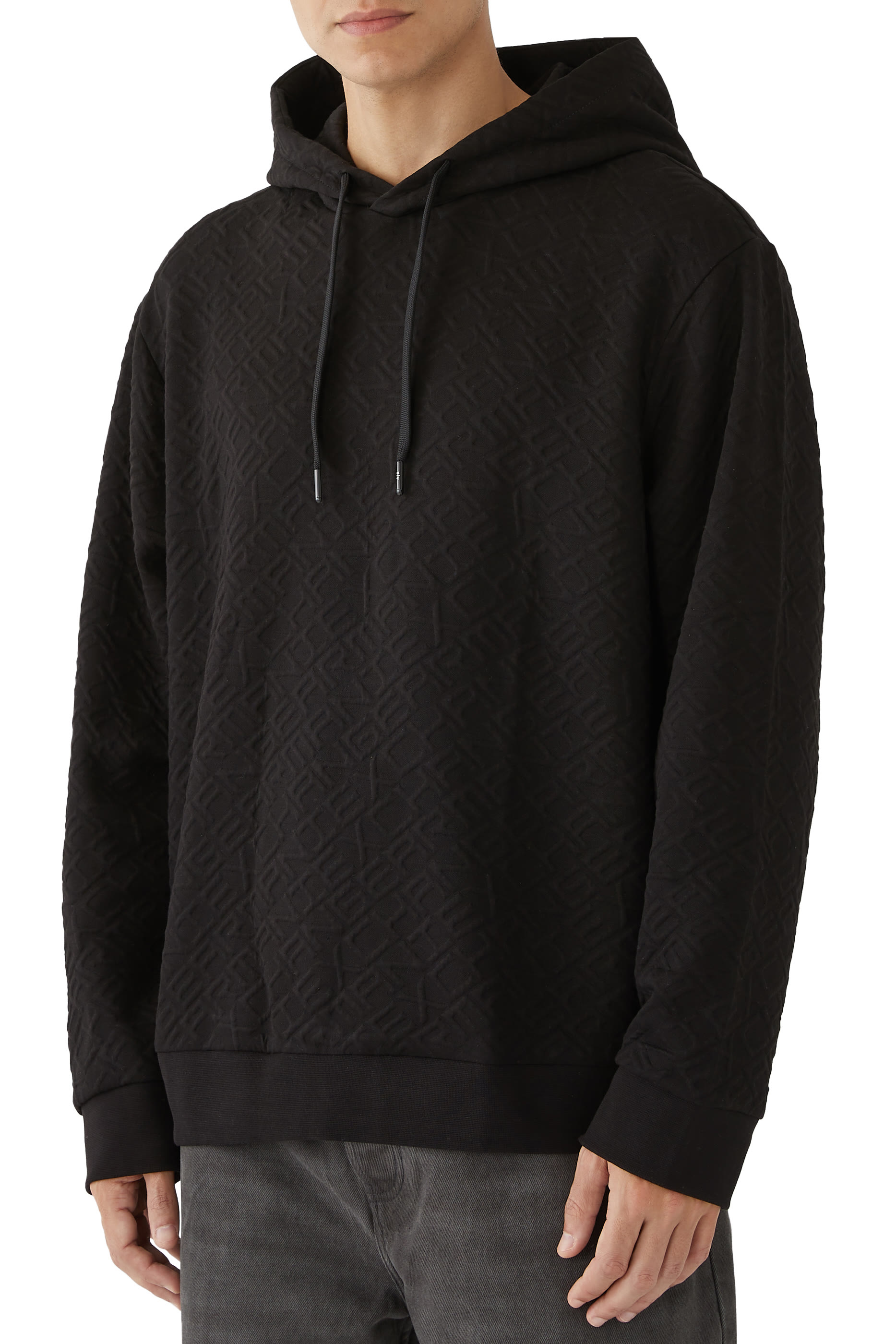 سويت شيرت بنقشة حروف شعار الماركة بالكامل