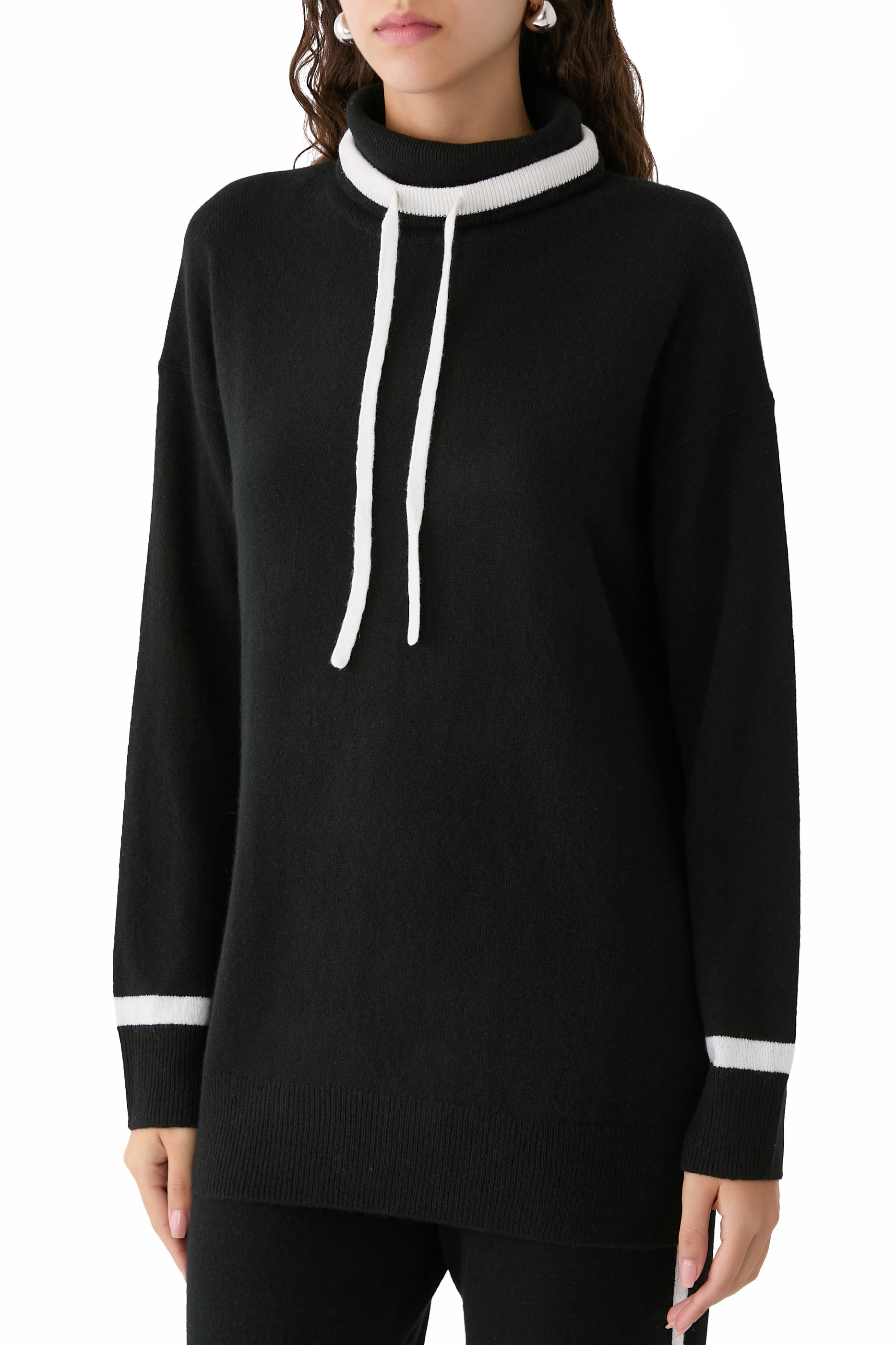 سترة بياقة عالية كشمير