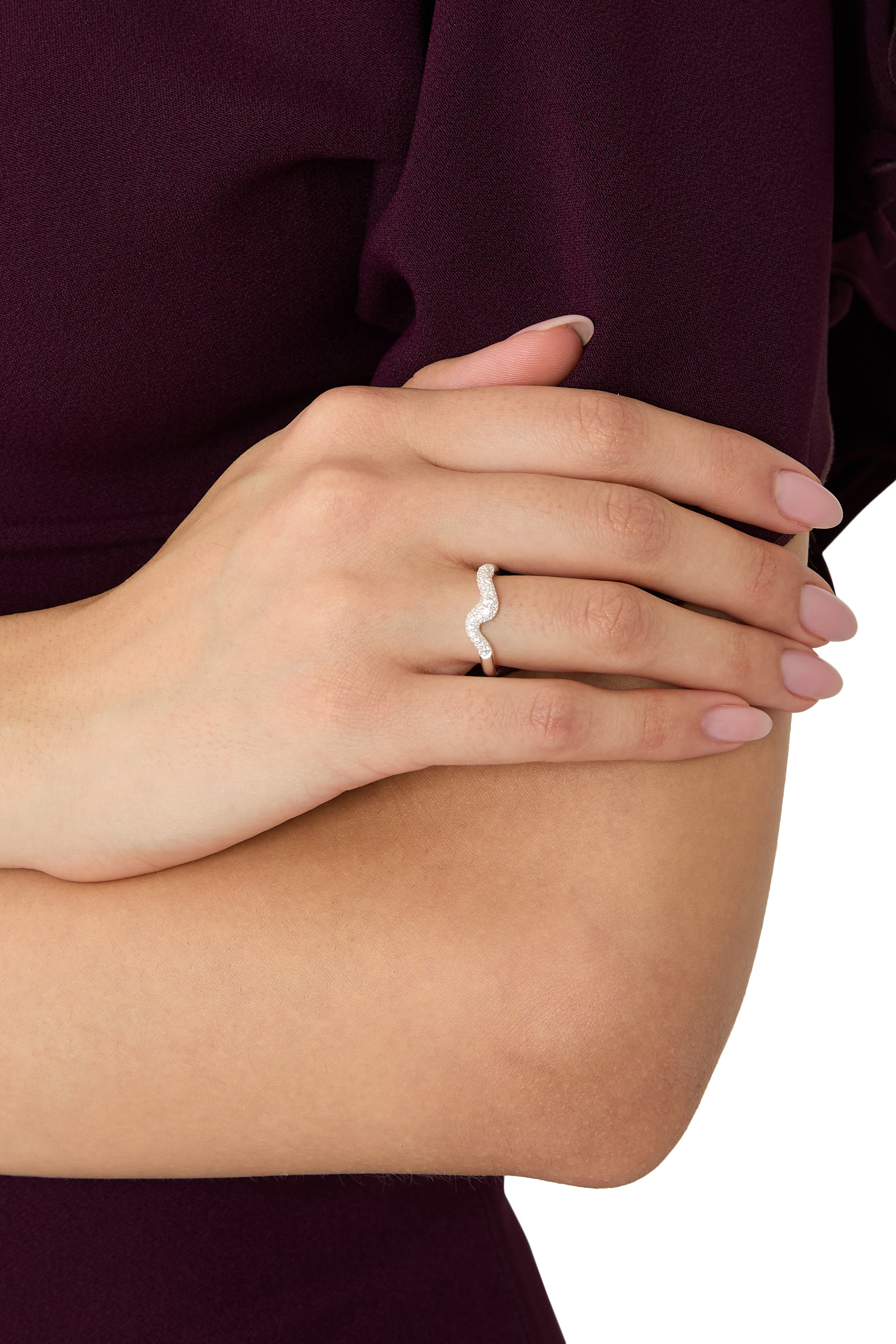 خاتم مولتن سنو مرصع بالكريستال