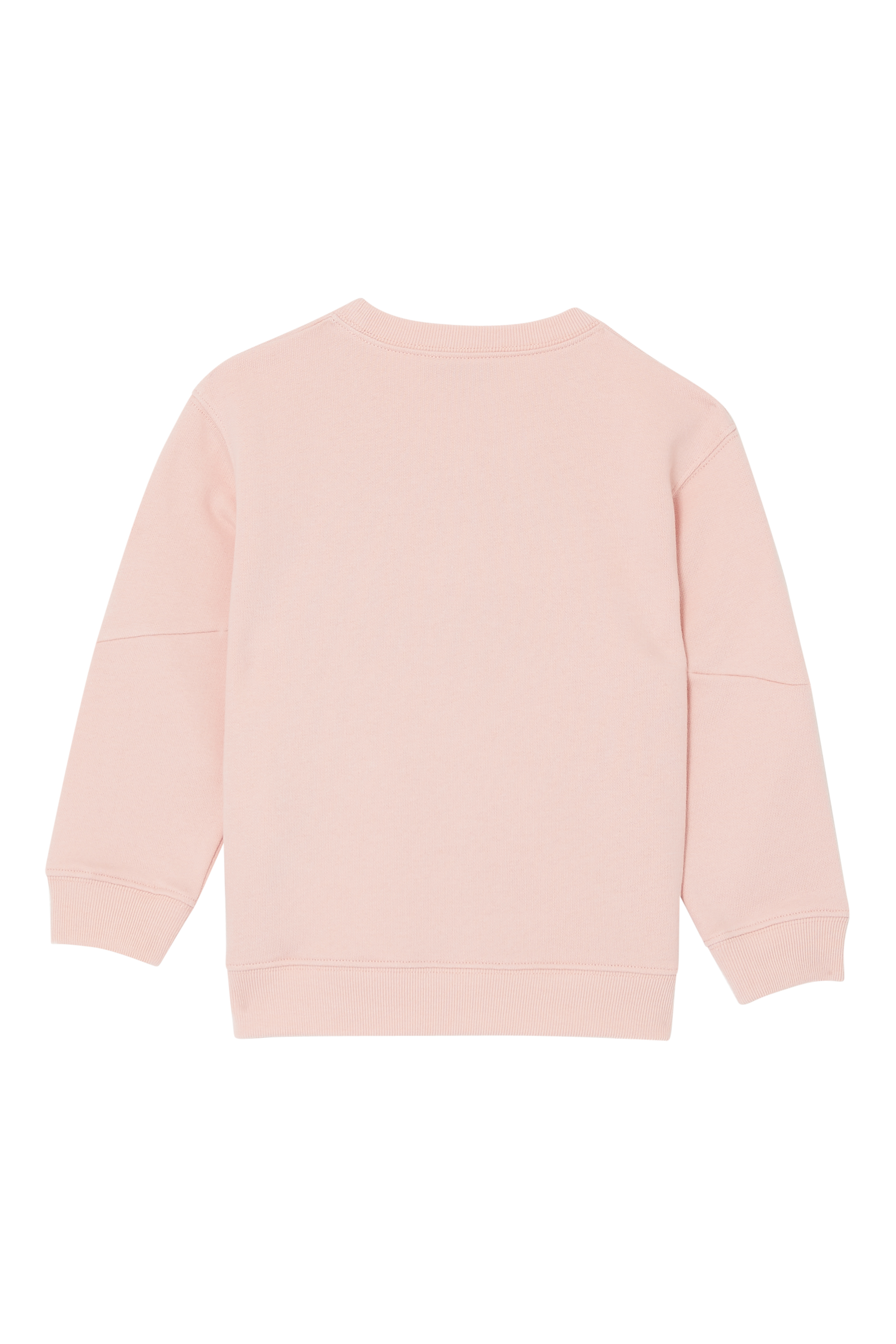 سويت شيرت قطن بارز الملمس بشعار الماركة