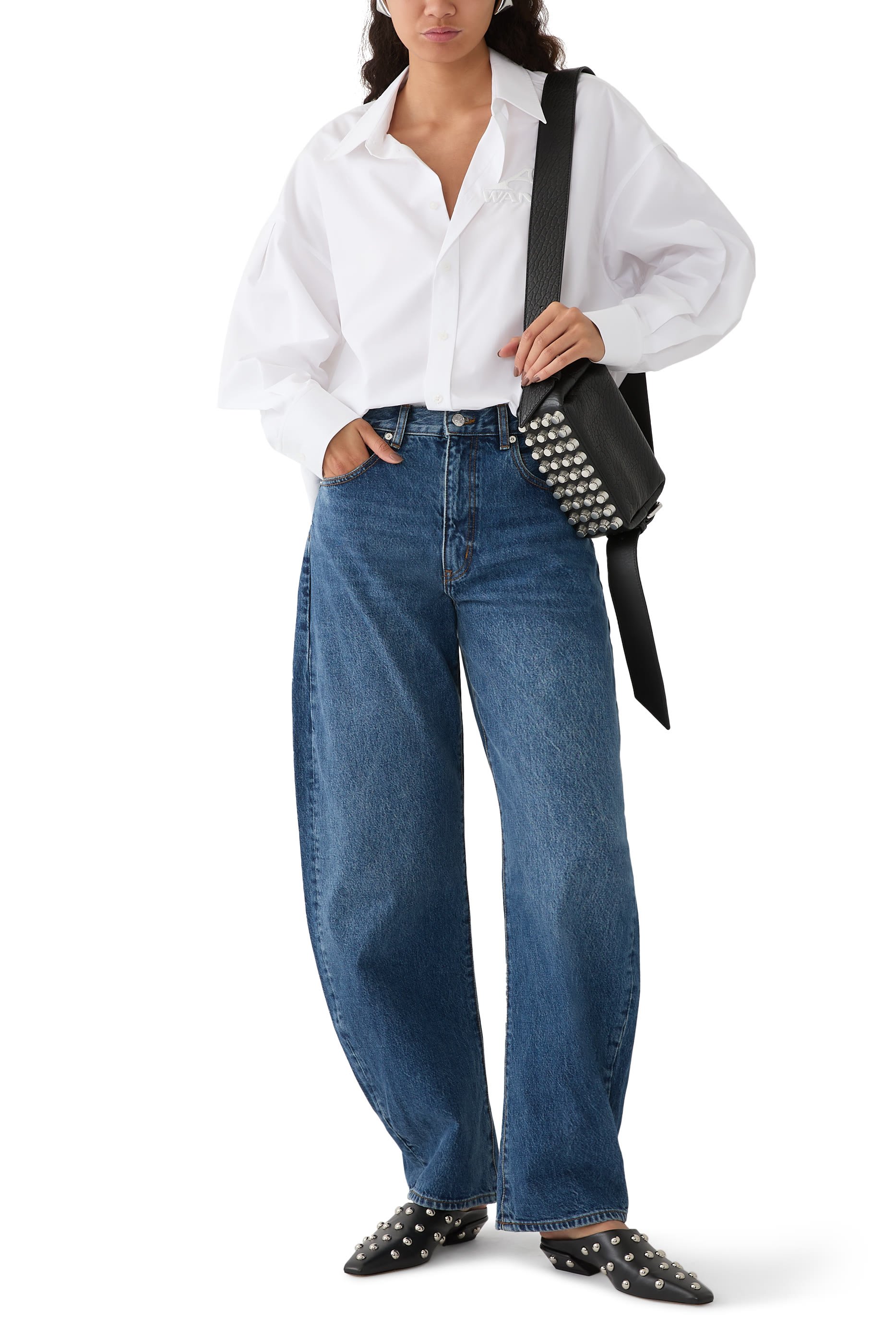 قميص بقصة فضفاضة قطن عضوي