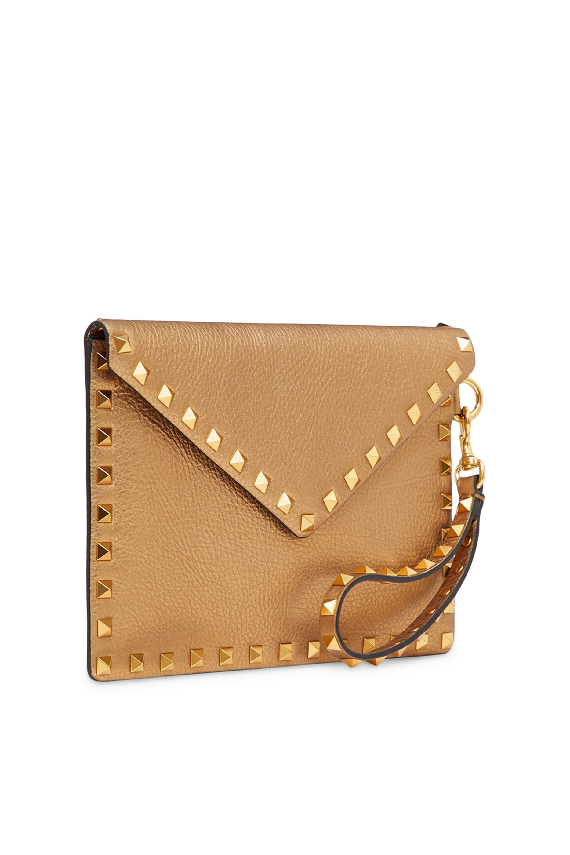  Rockstud Calfskin Pouch