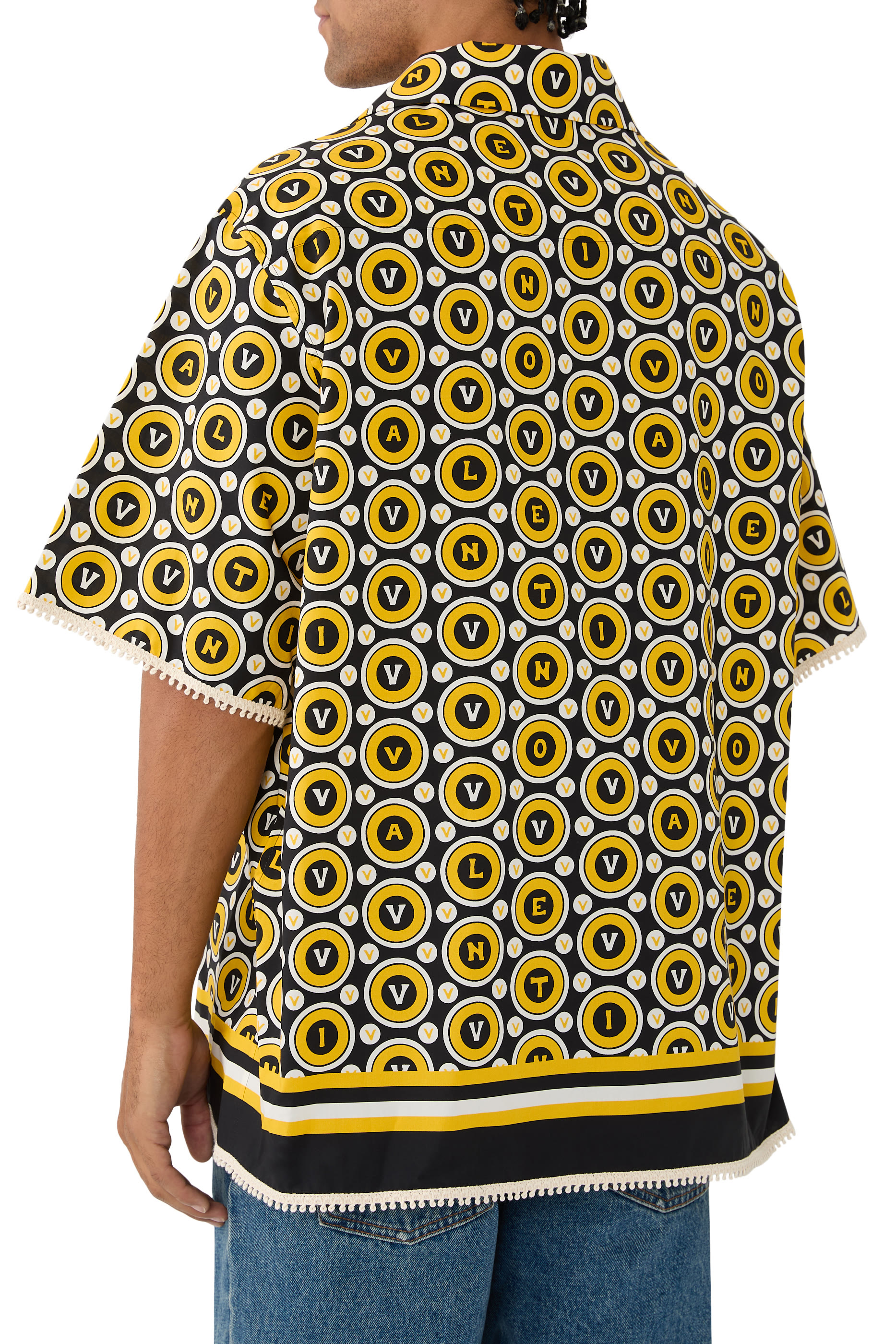 قميص بولينغ قطن بوبلين