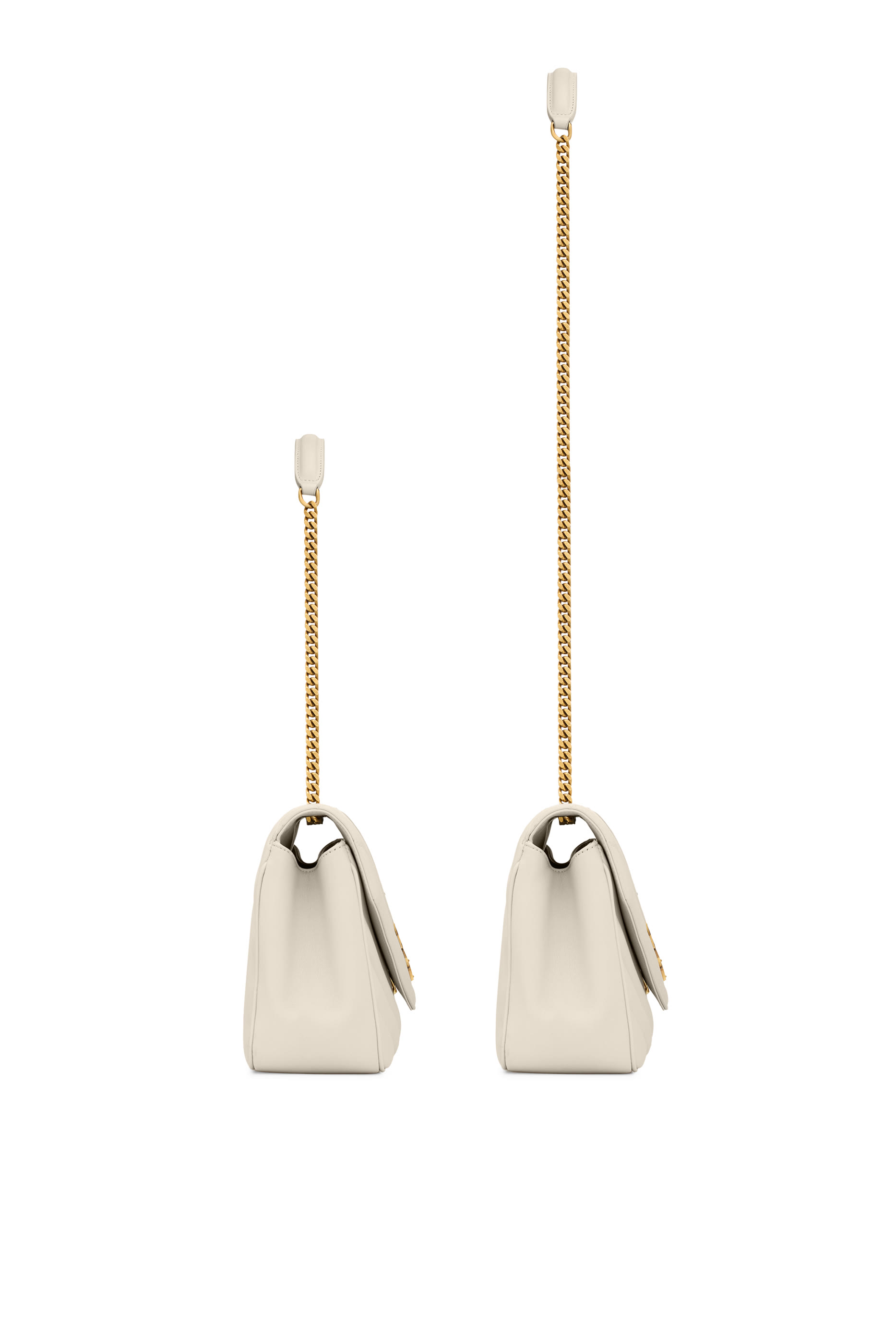 حقيبة لولو متوسطة بحمالة سلسلة جلد حمل مبطن