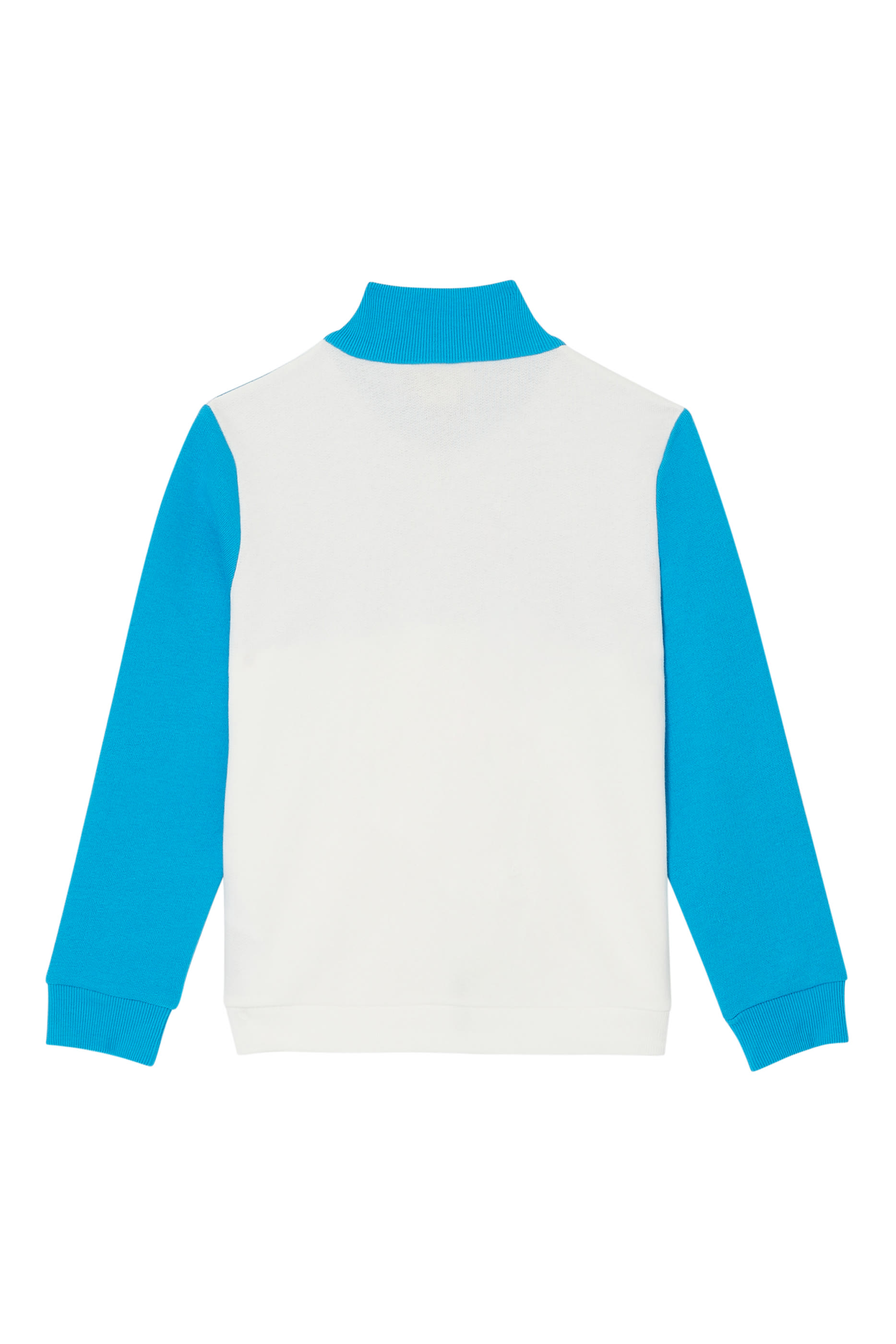 جاكيت مقسم لألوان بسحاب وطبعات شعار الماركة