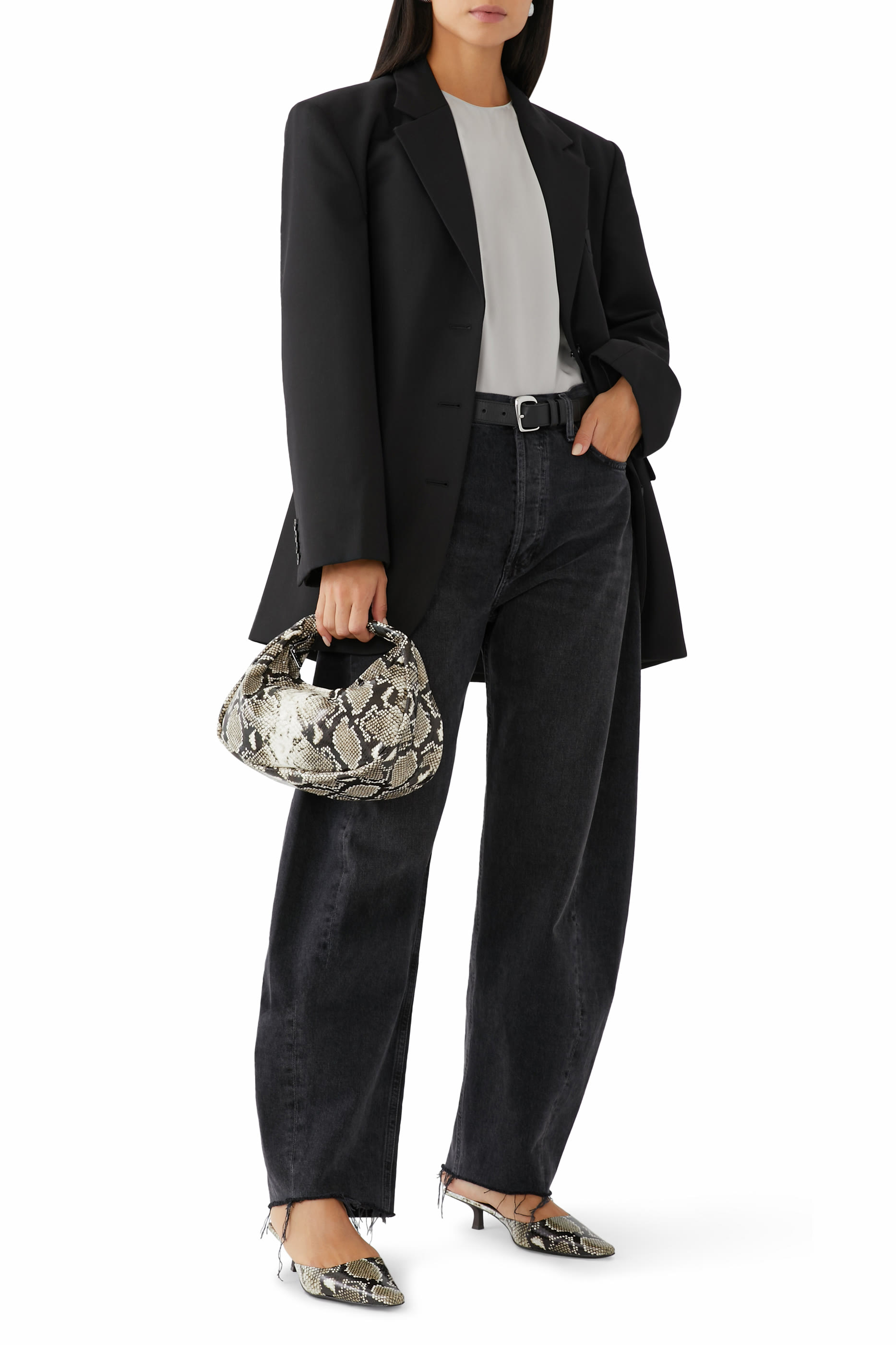 حذاء ميرا 50 مفتوح من الخلف بكعب