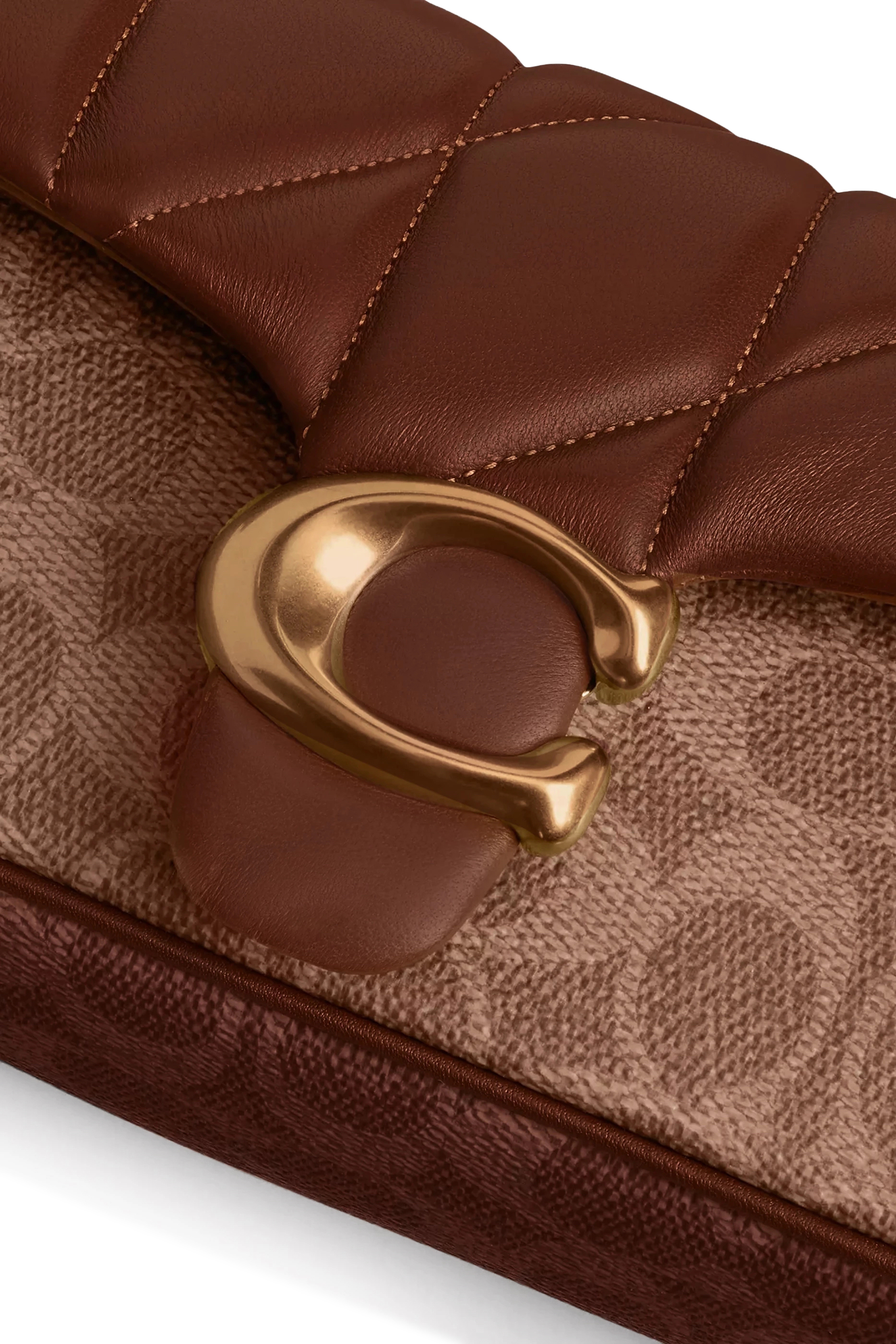 حقيبة كتف تابي 20 مبطنة قنب بنقشة شعار الماركة