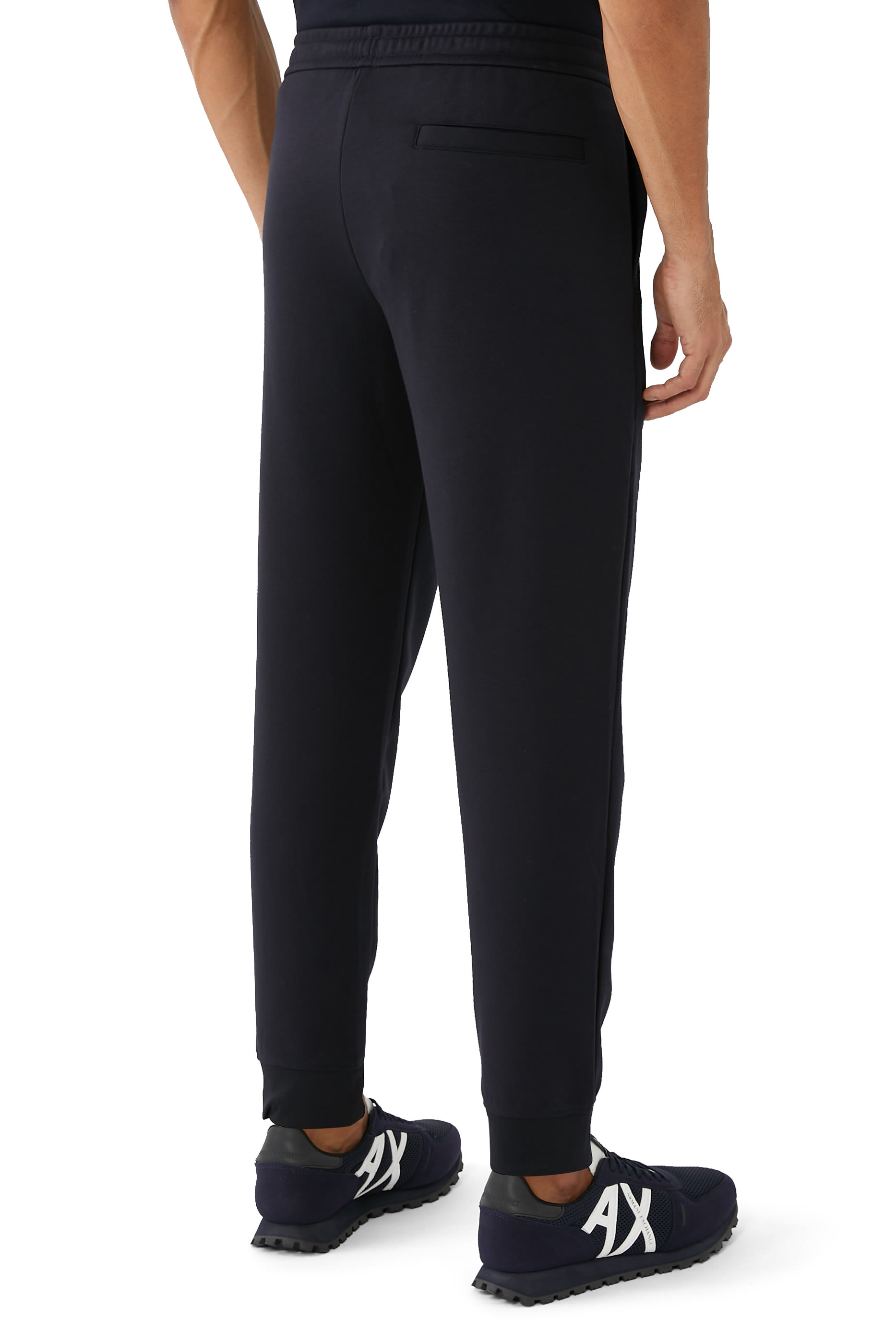 بنطال رياضي بشعار الماركة قطن