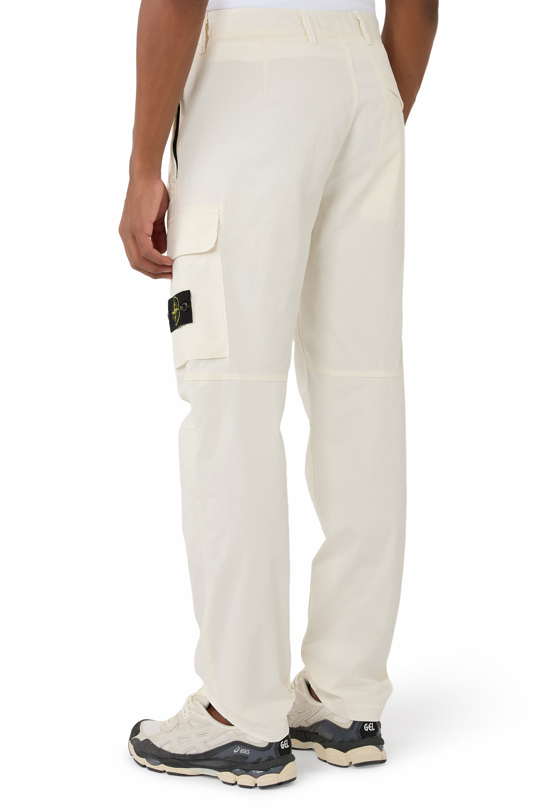 بنطال كارجو قطن تويل سوبيما مطاطي