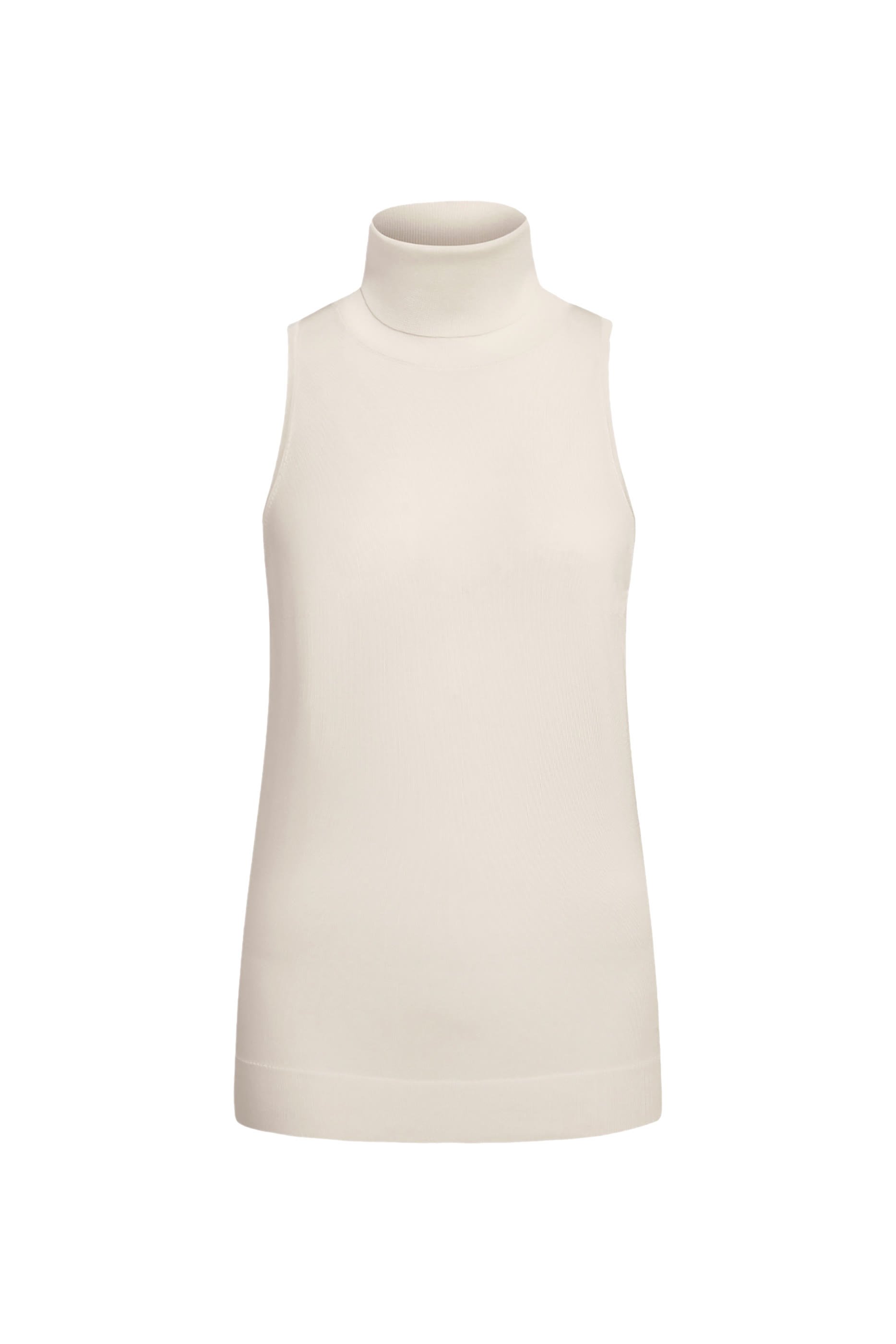 بلوزة بياقة عالية حرير