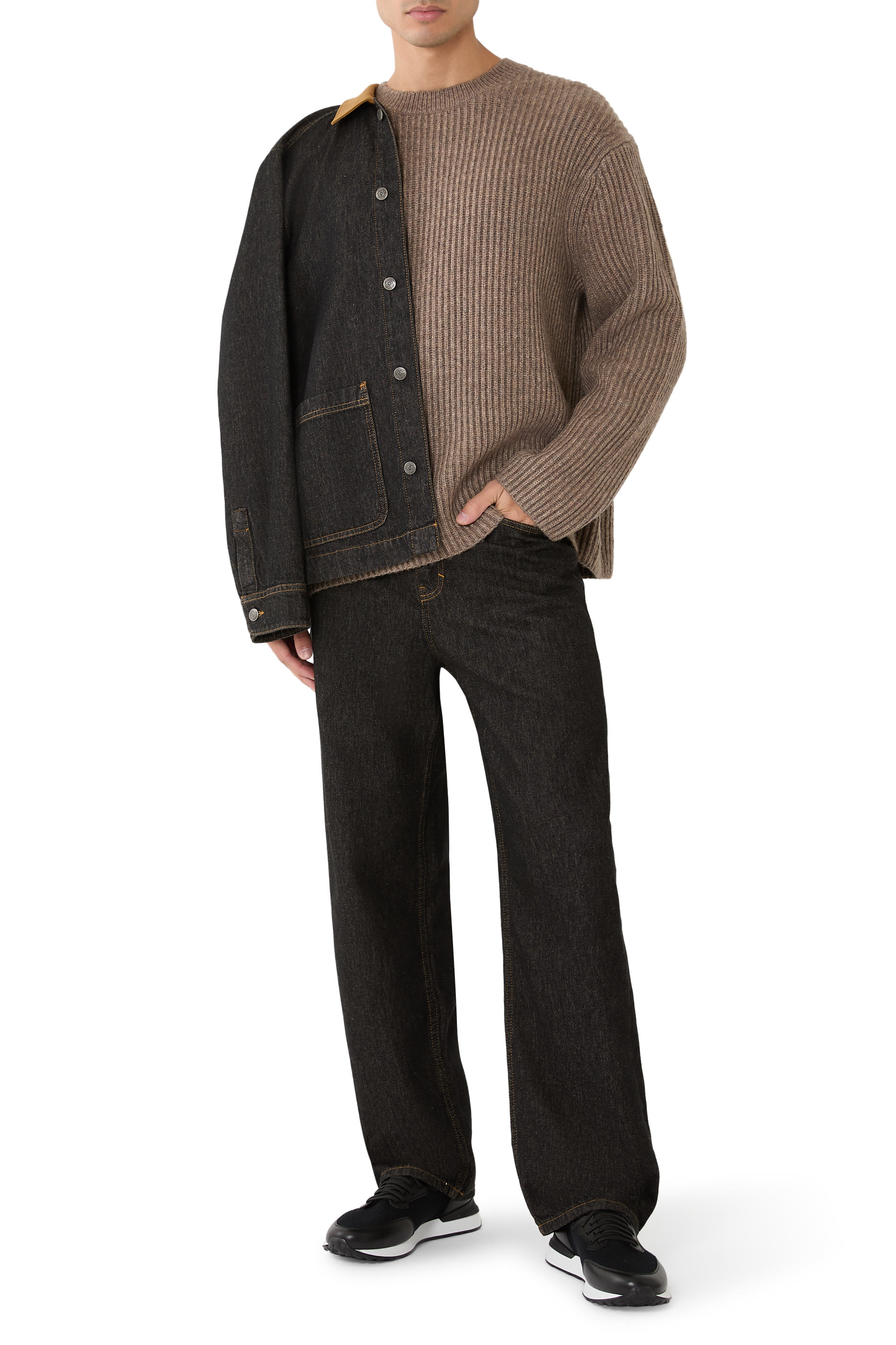 كنزة مزيج صوف