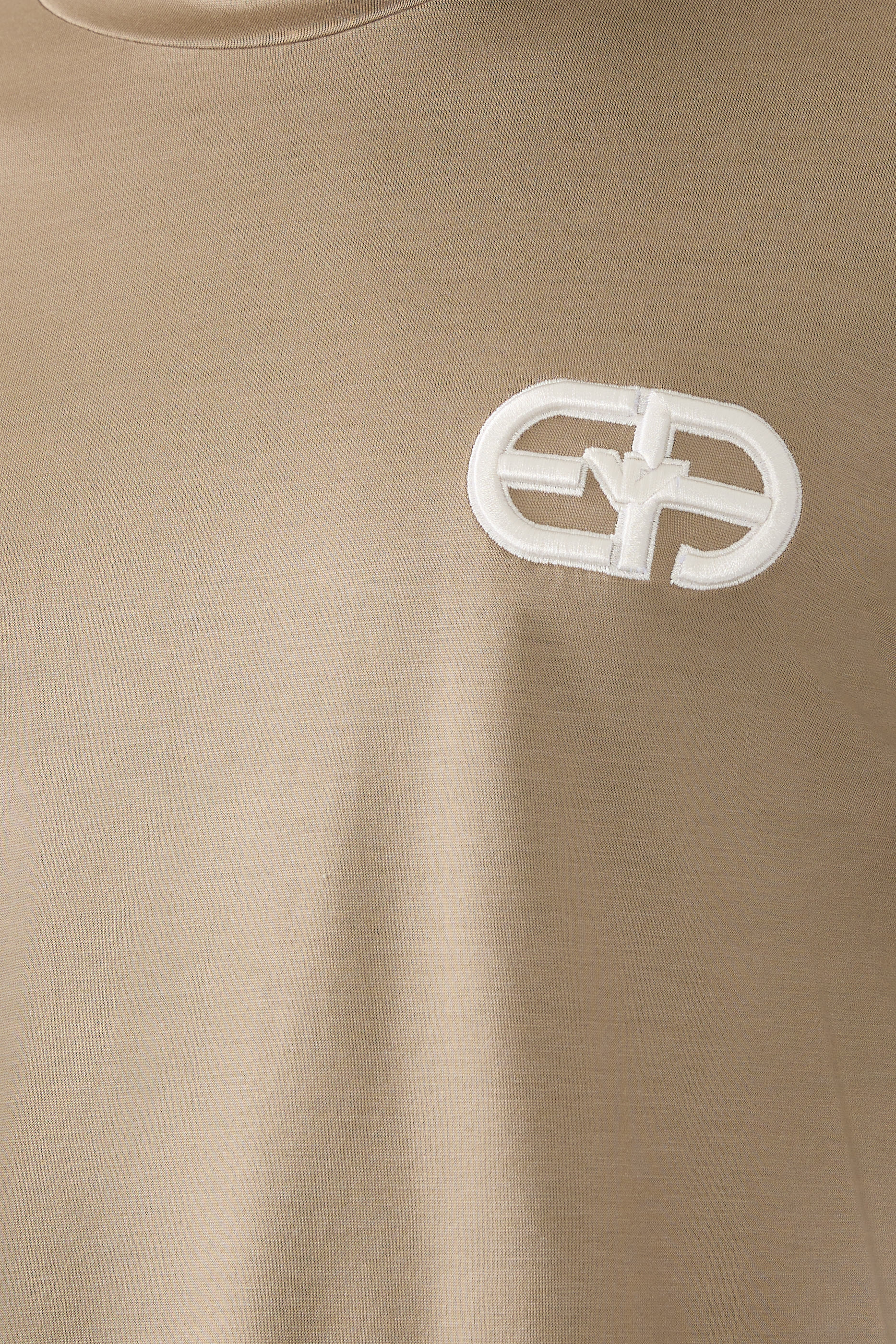 تيشيرت بشعار الماركة قطن جيرسيه