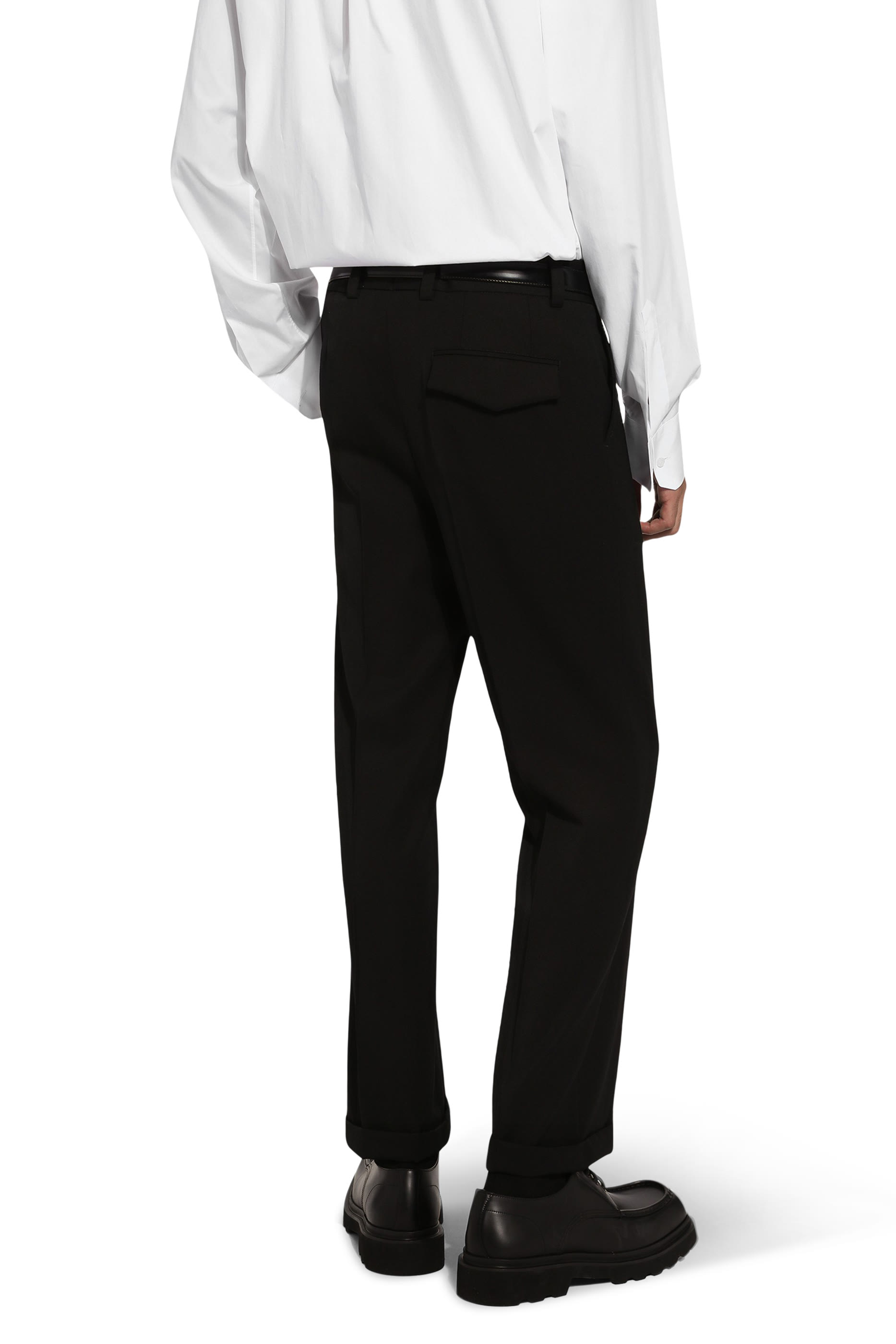 بنطال صوف مطاطي