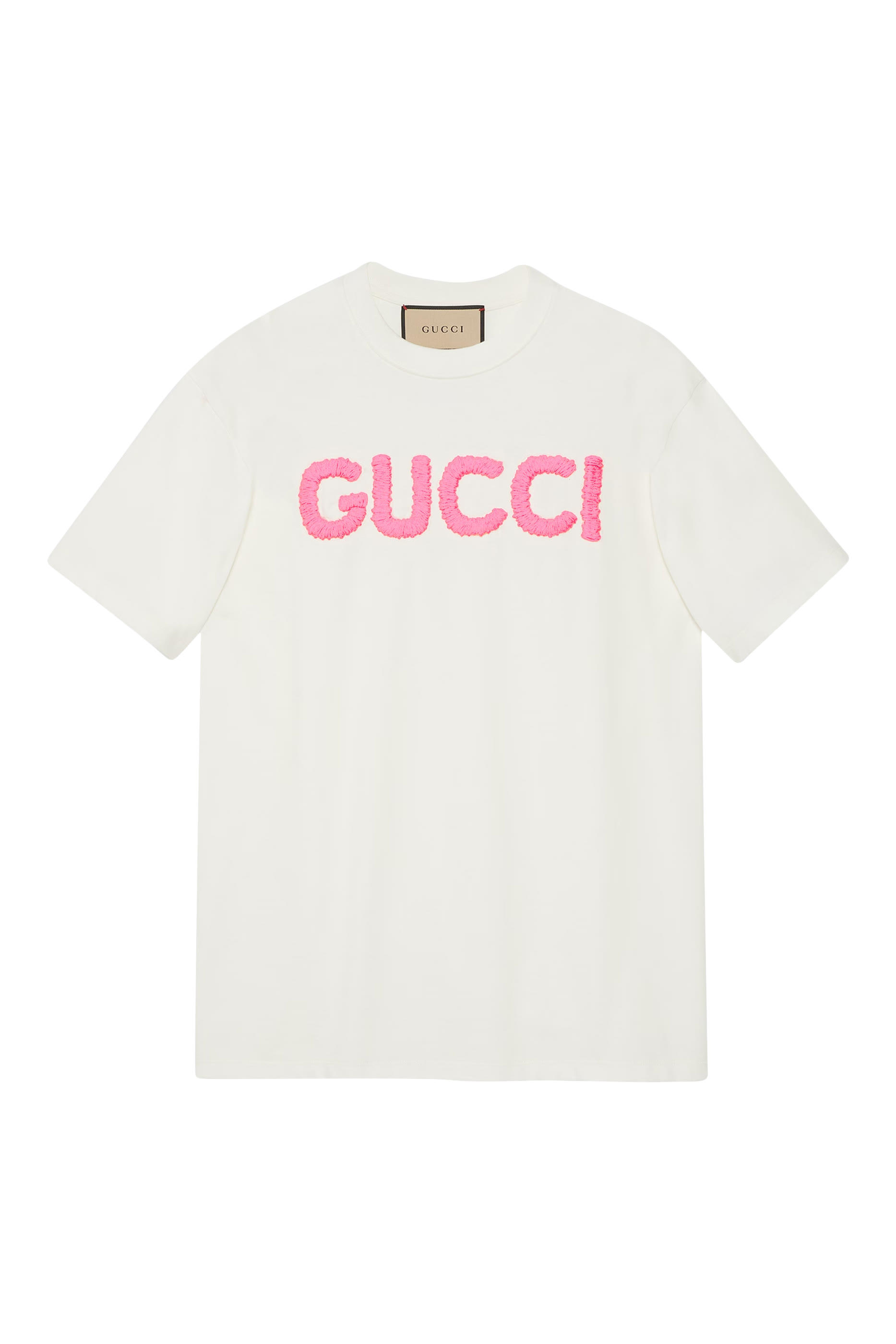 تيشيرت قطن جرسيه بأكمام قصيرة بشعار الماركة