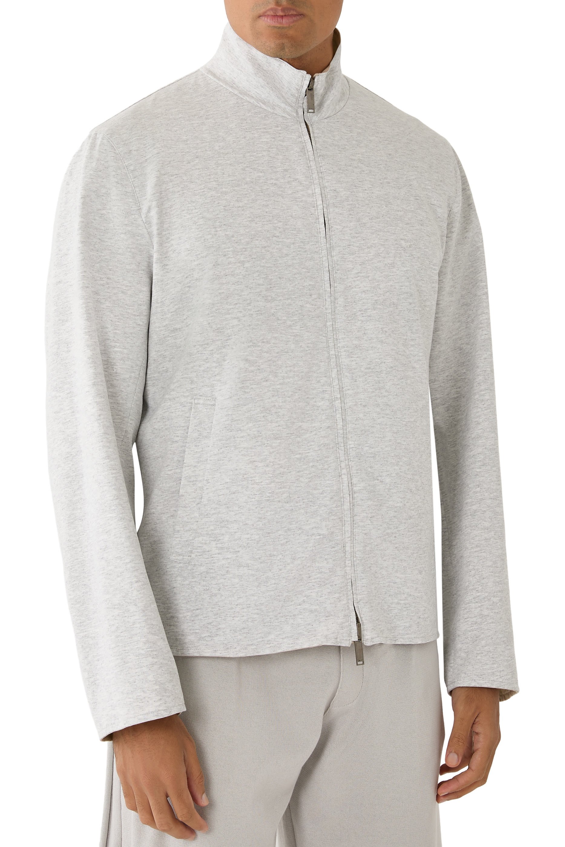 جاكيت بومبر  جيبوتو بسحاب كامل وتصميم بوجهين