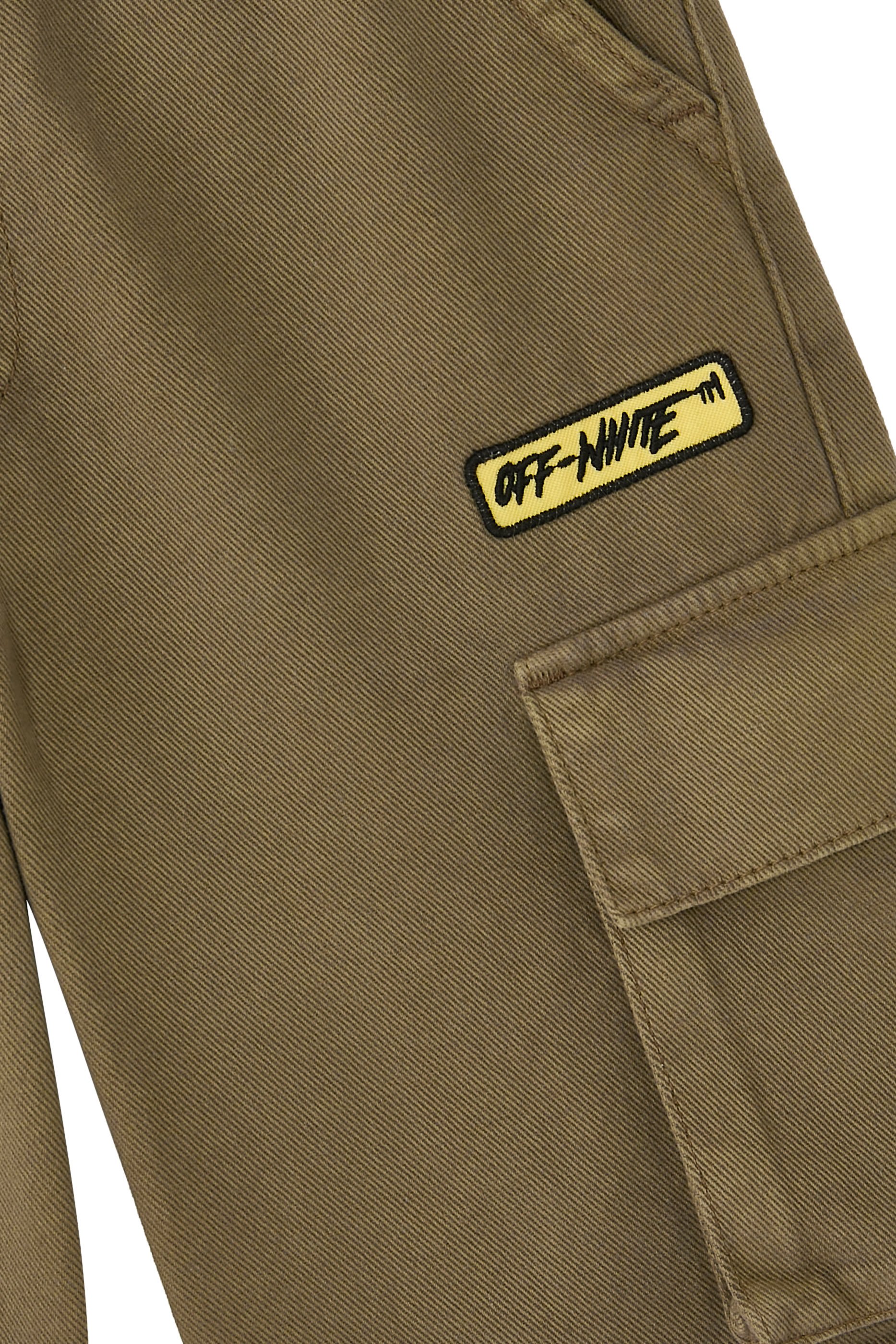 بنطال كارغو برقعة شعار الماركة للاطفال