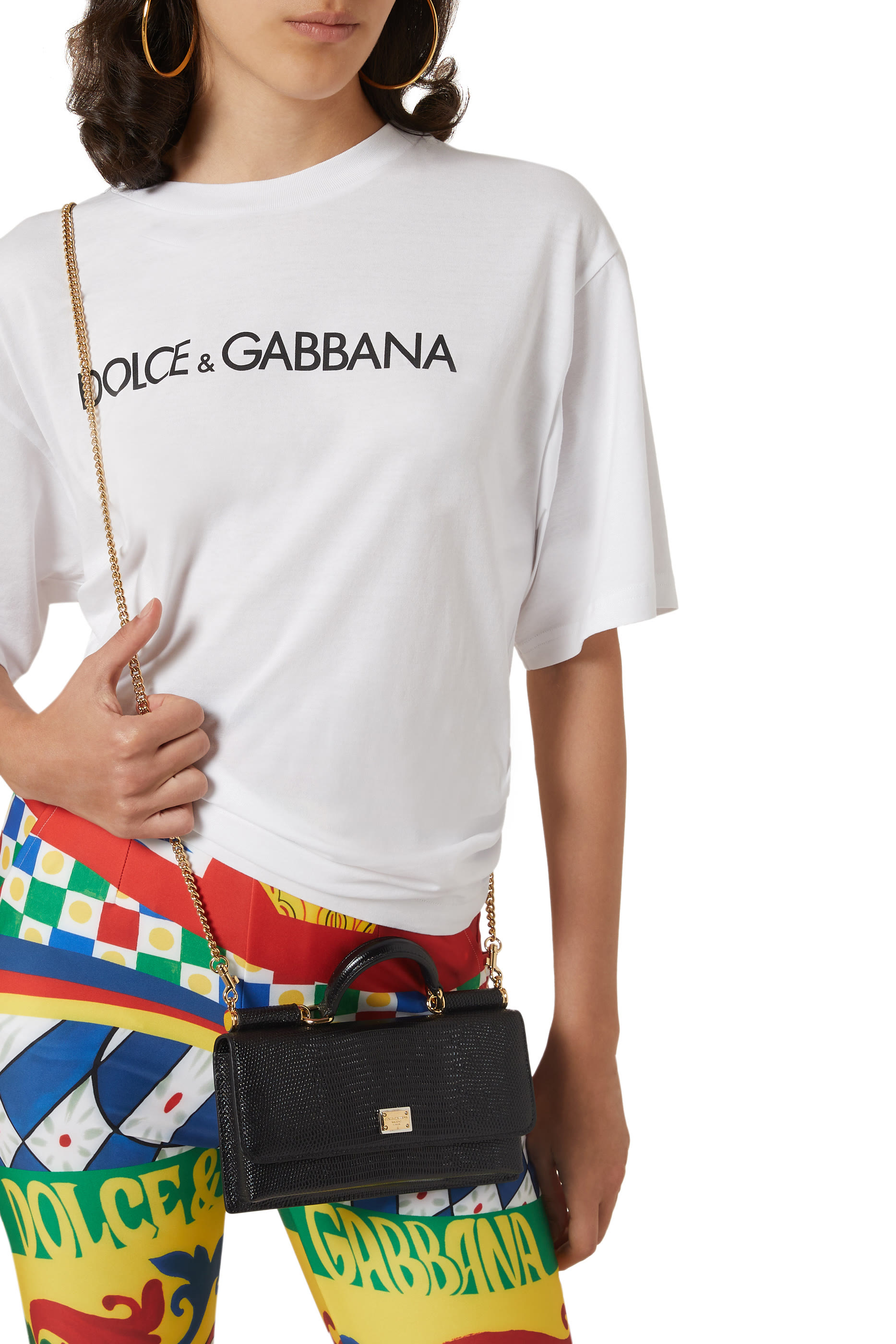 حقيبة صغيرة بطبعة إغوانا