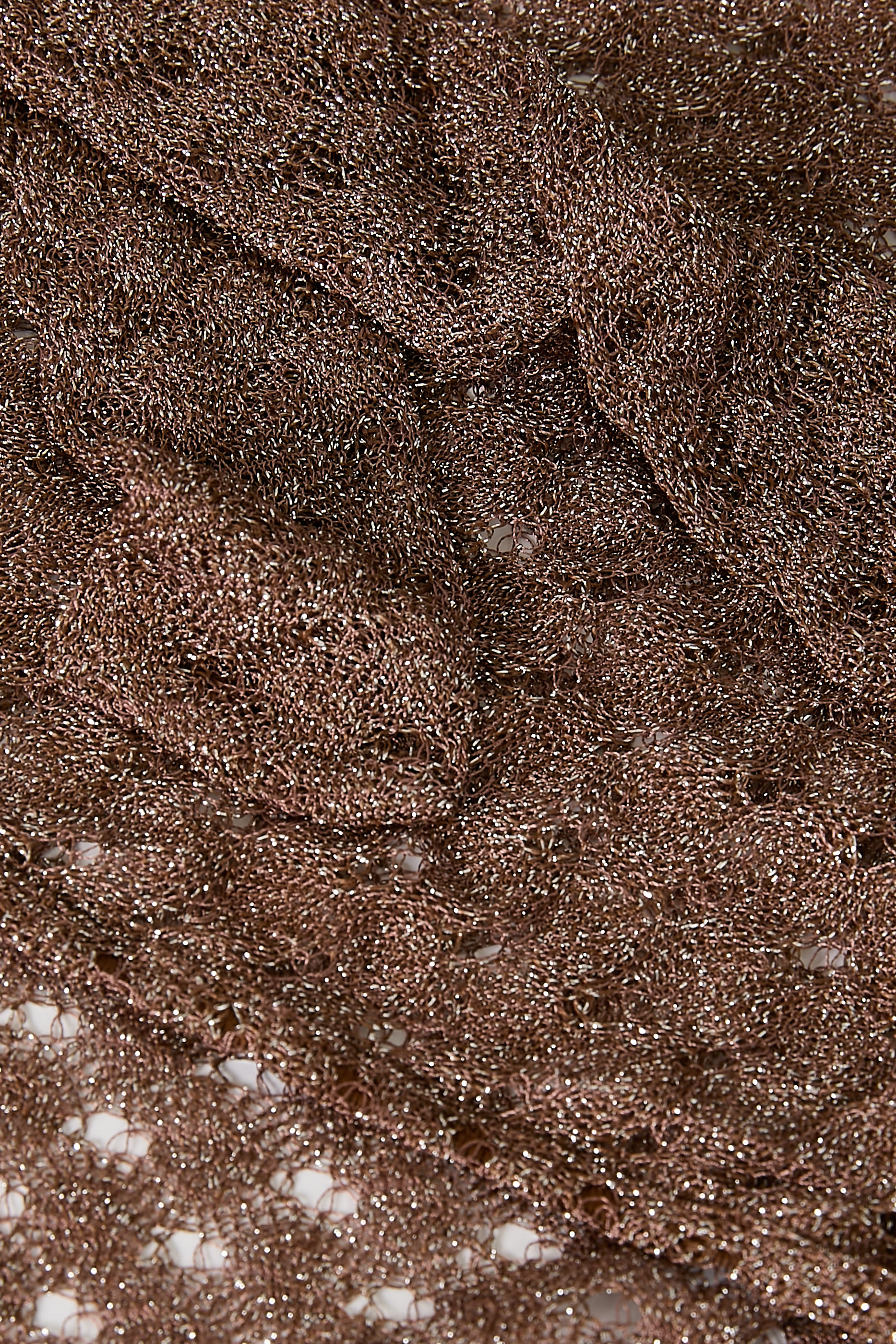 بلوزة منسوجة برباط حول الرقبة لاميه