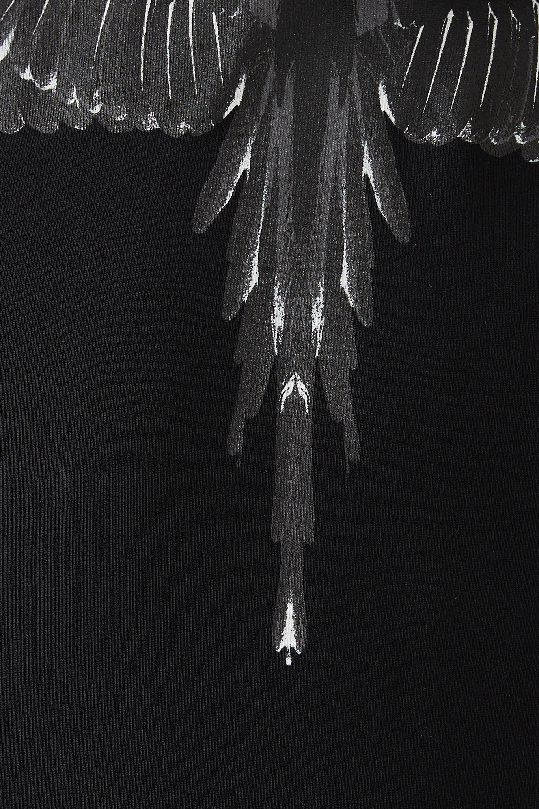 سويت شيرت أيكون بغطاء رأس ونقشة أجنحة