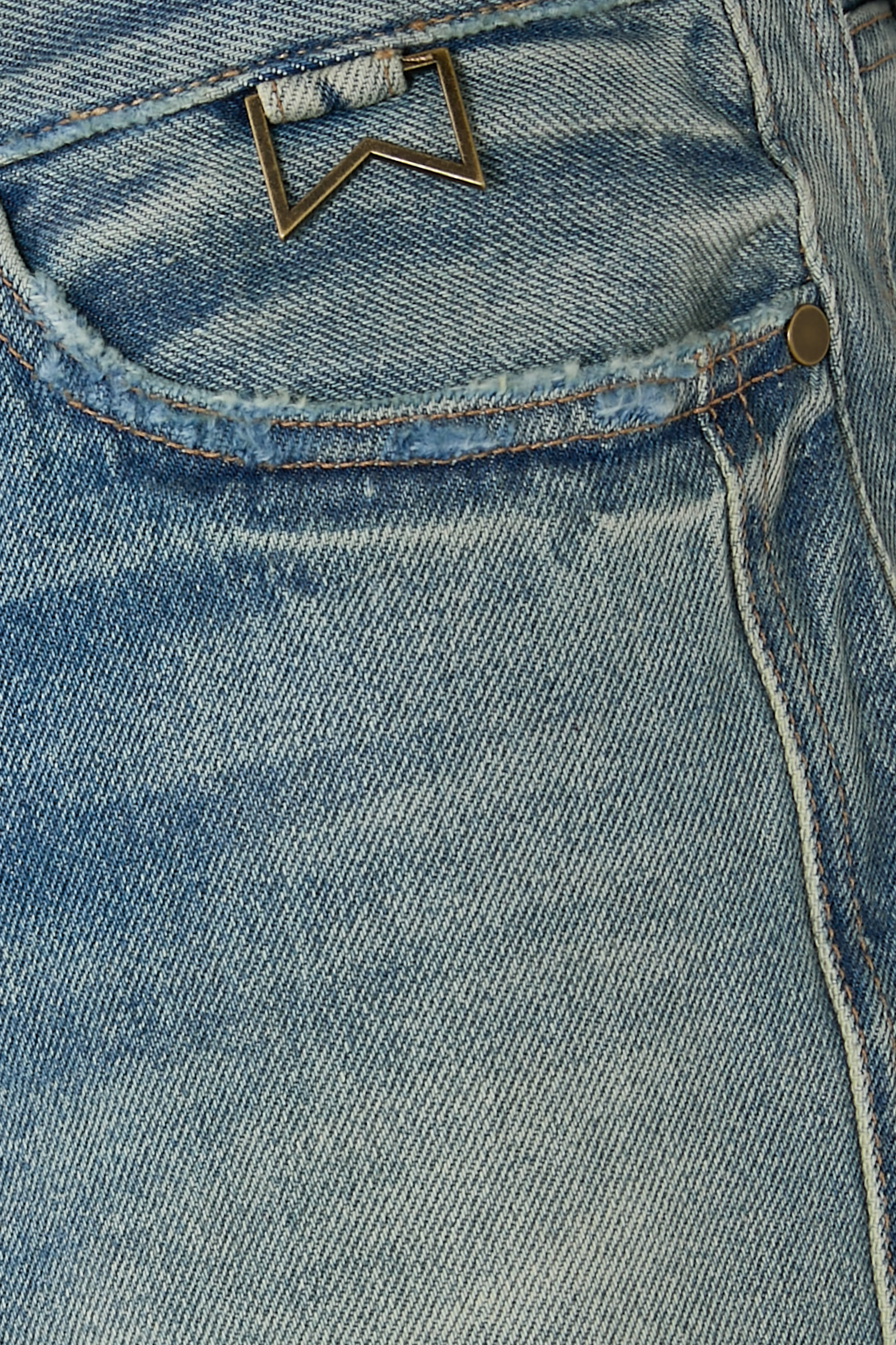 شورت تراكسيدو بقصة مربعة دنيم