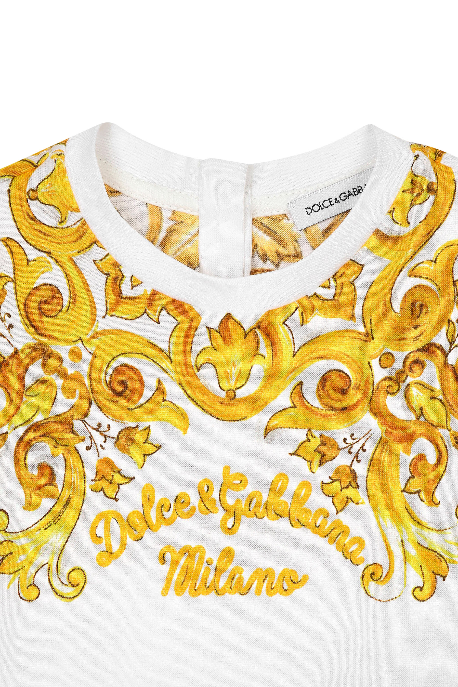 طقم لباس قطعة واحدة ومريلة للأطفال