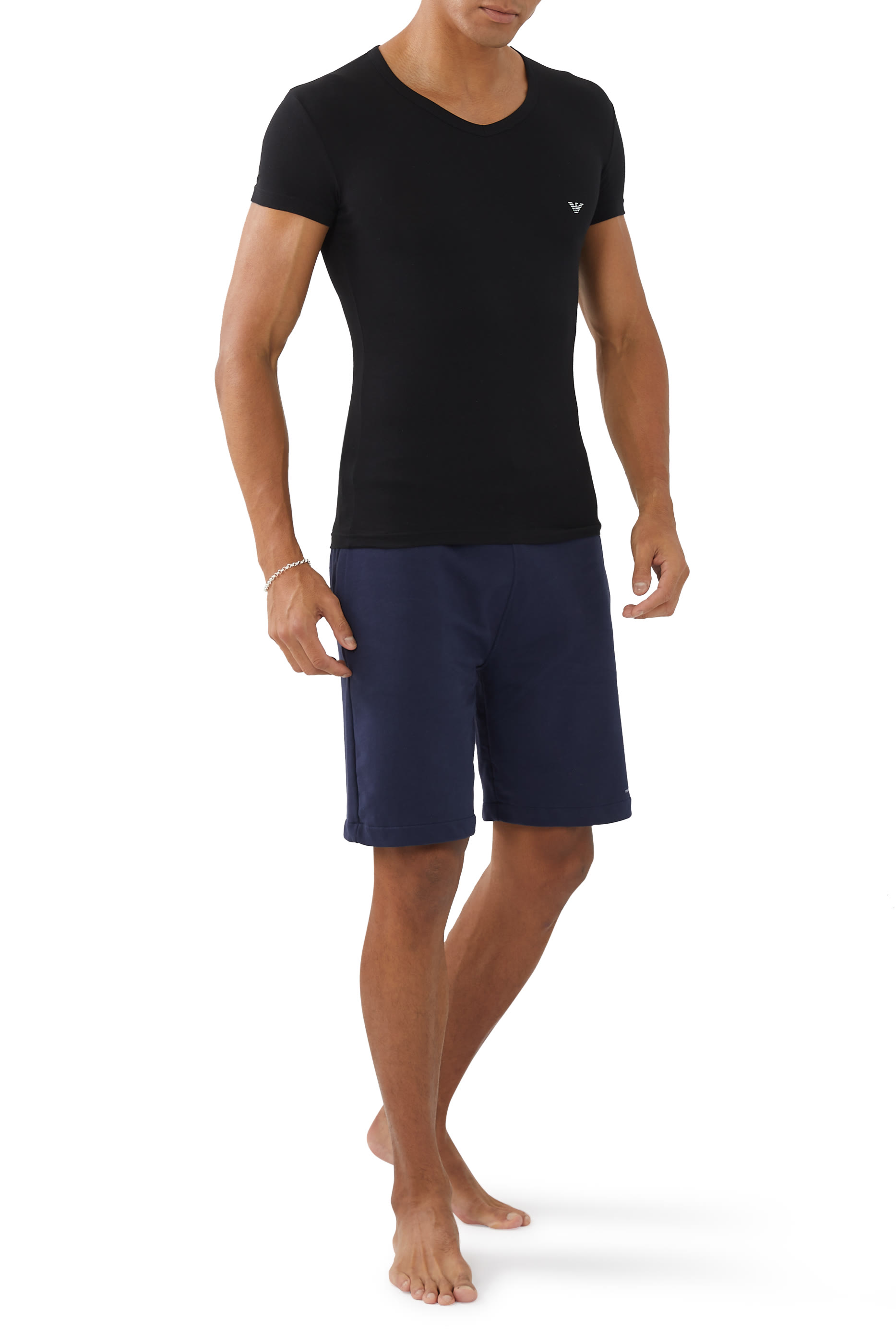 تيشيرت قطن بطبعة شعار الماركة