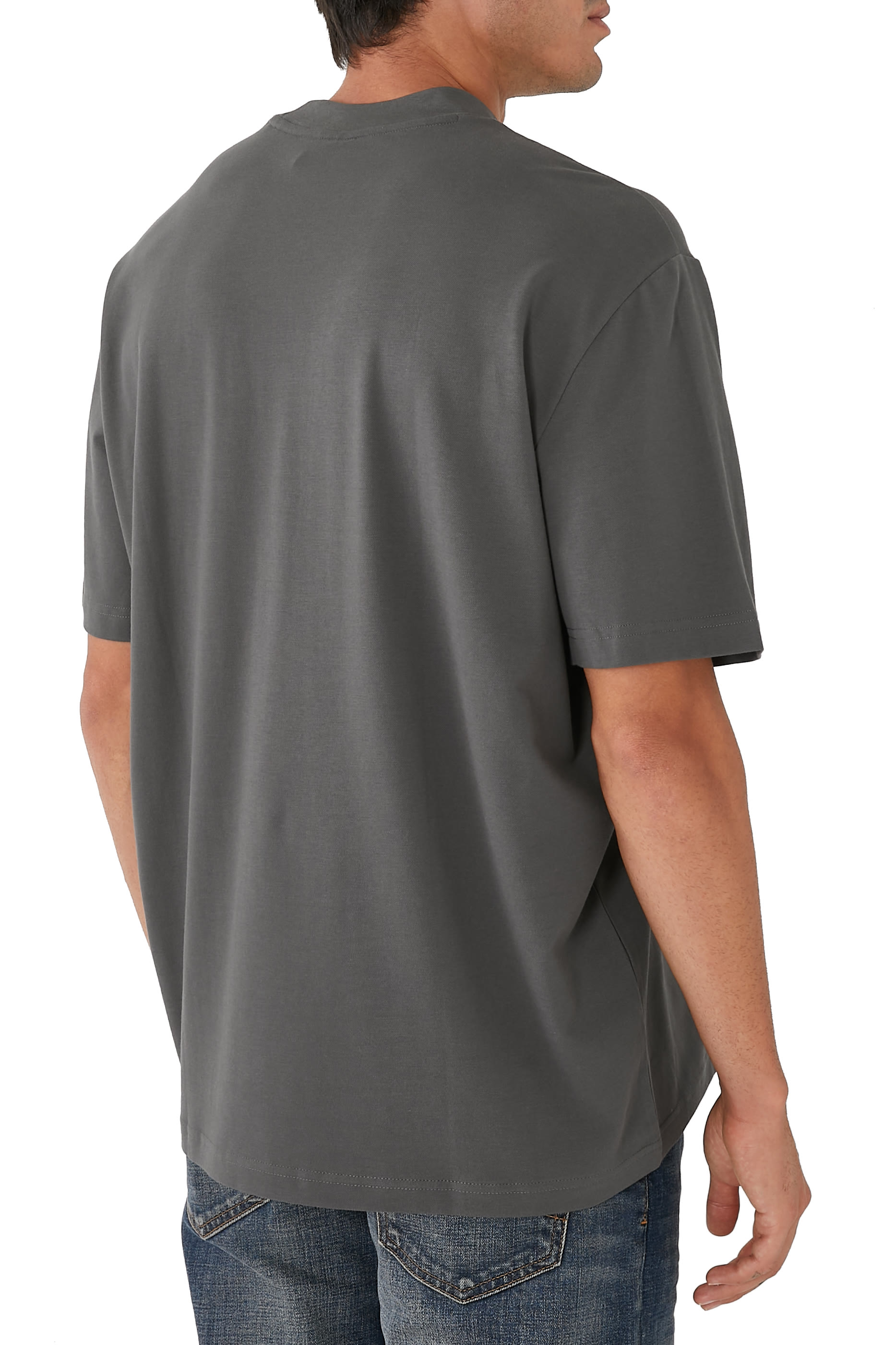 تيشيرت قطن عضوي بشعار الماركة