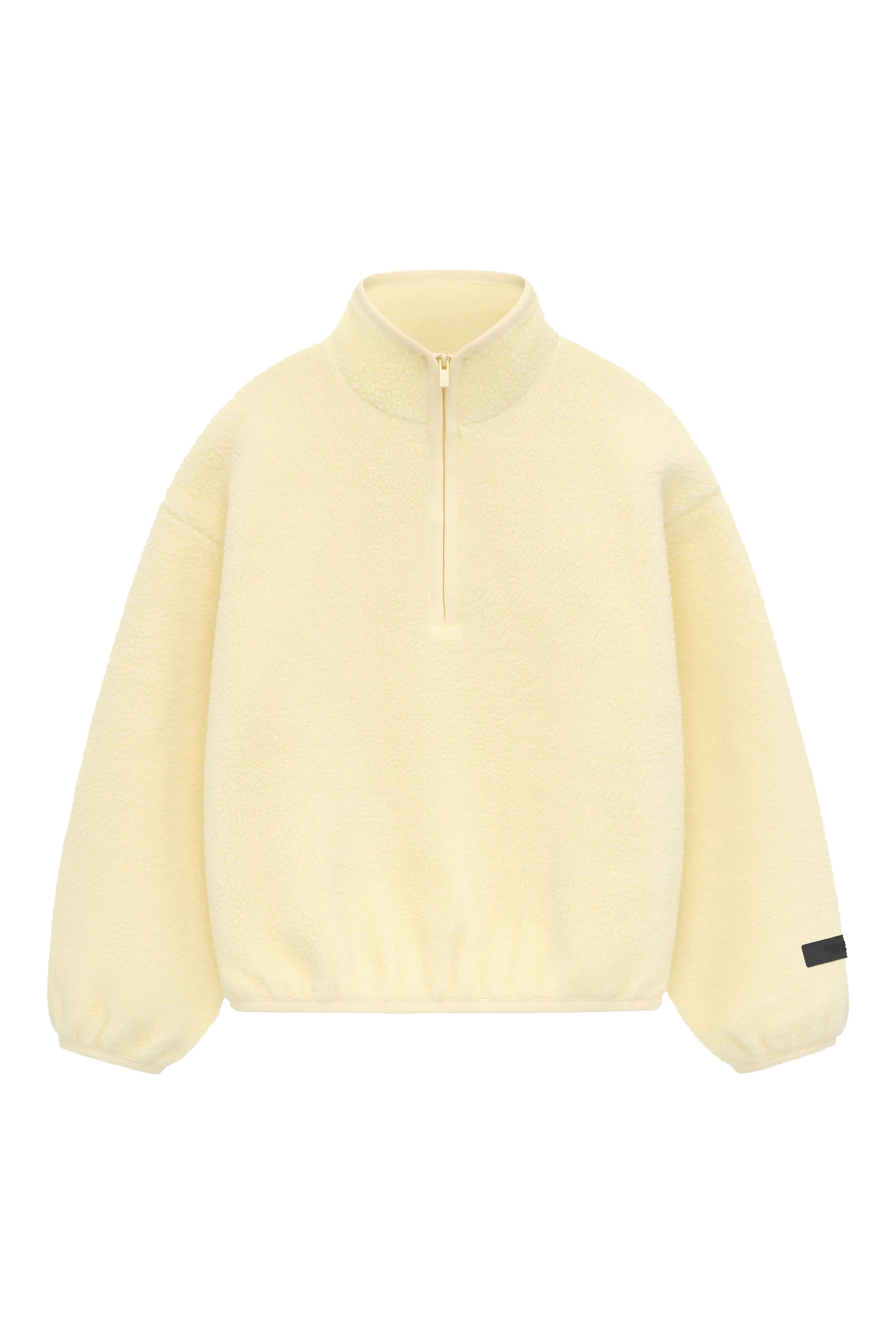 كنزة بنصف سحاب وياقة عالية صوف قطبي