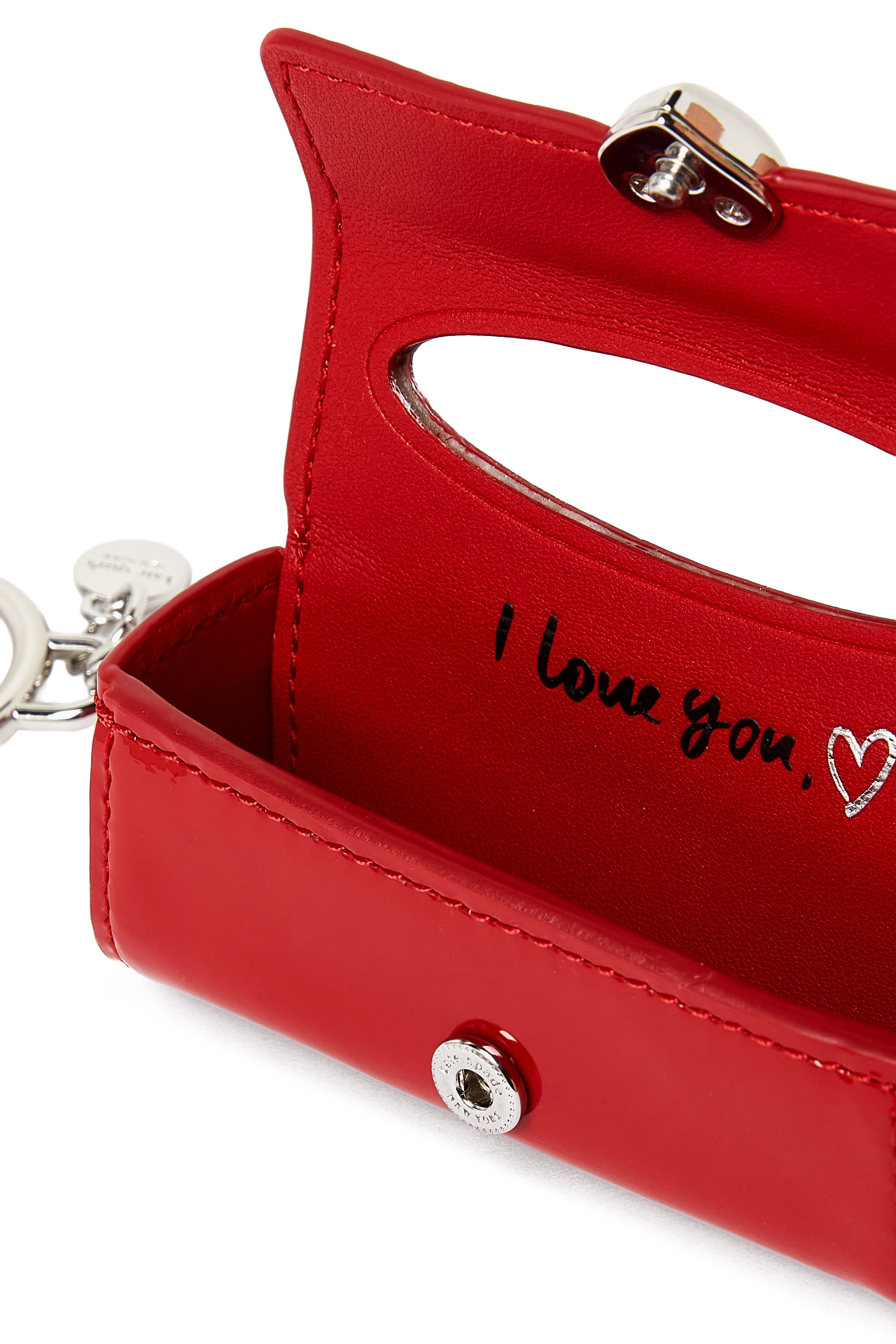 حلية بتصميم عبوة أحمر شفاه جلد لامع