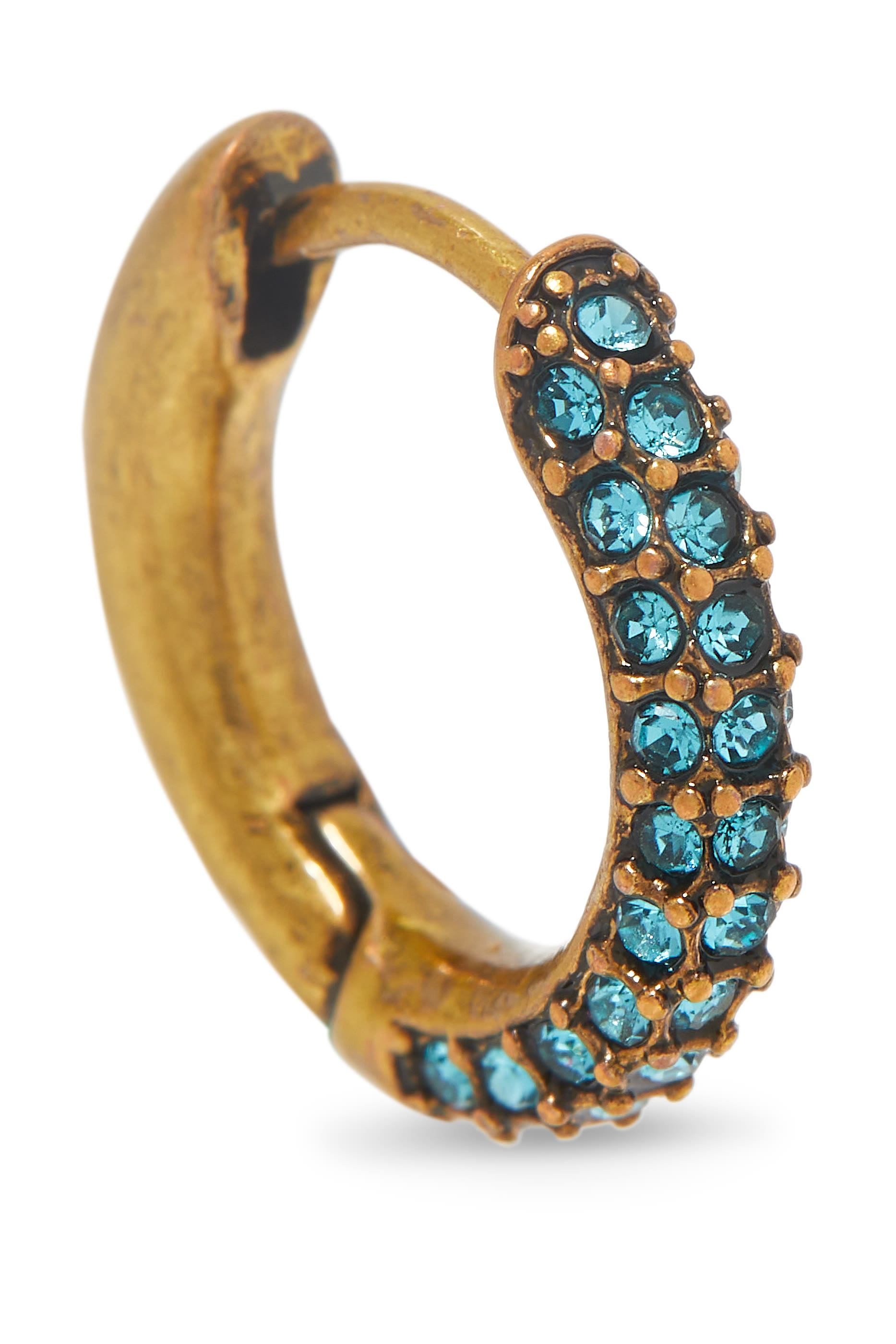 أقراط هاجي مرصعة بأحجار بافيه، نحاس